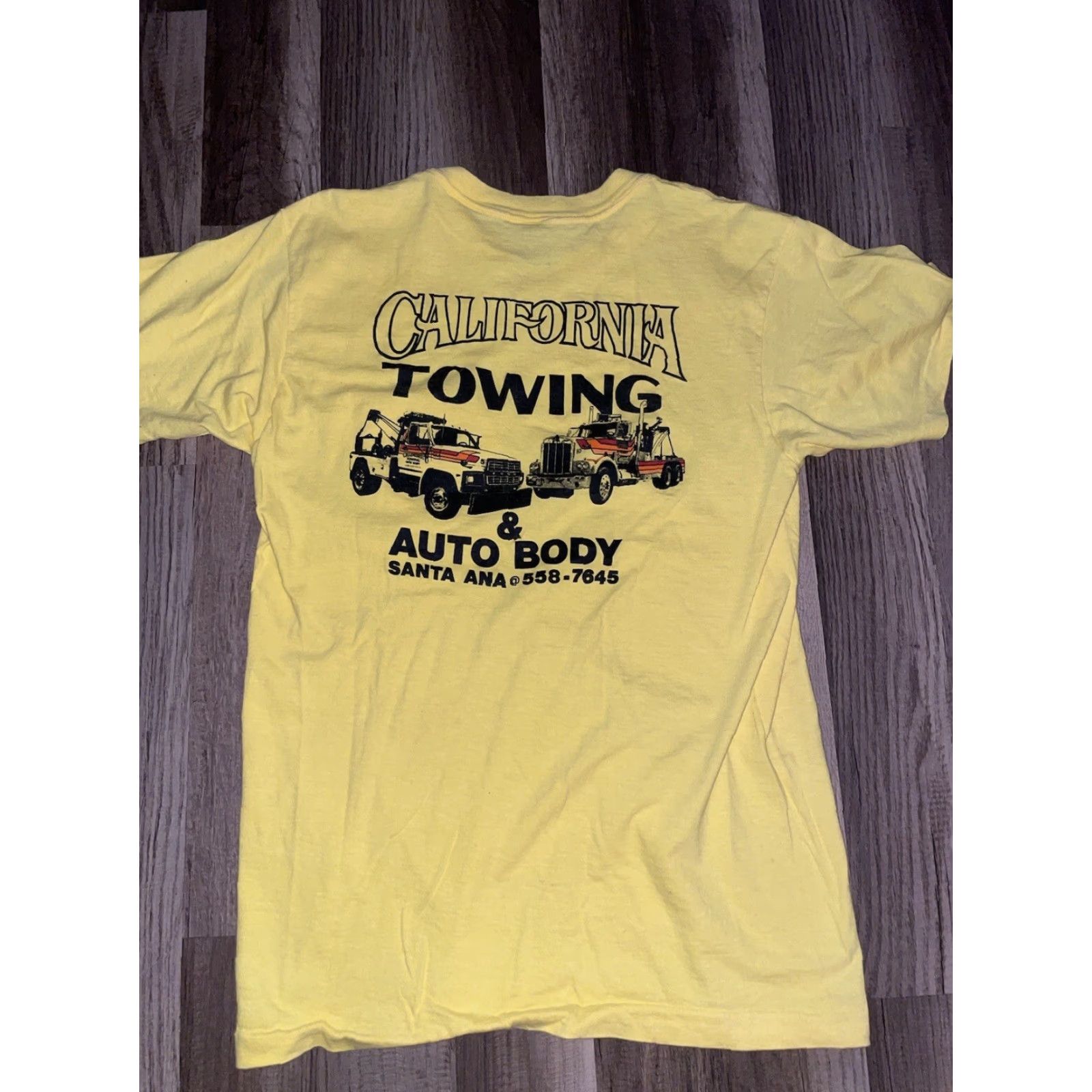 Anvil VINTAGE Anvil T-Shirt California Yellow Large Men Stitch Single Stitch Shirt US 90s? Size US L / EU 52-54 / 3 - 5 Thumbnail