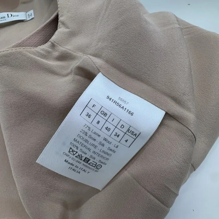 Dior Dior Simple Sleeveless Dress in Neutral Color 0079-2507 Size S / US 4 / IT 40 - 4 Thumbnail
