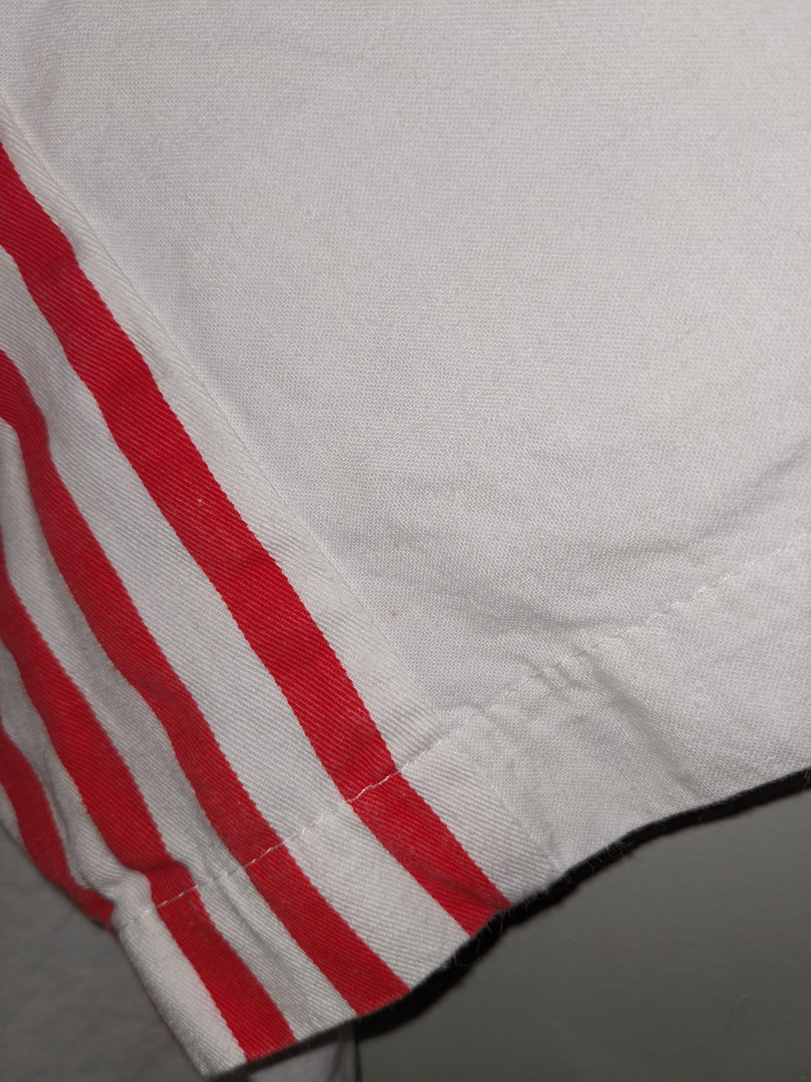 Disney × Mickey Mouse × Vintage Vintage 80s Mickey Mouse Stripe Red White Large T-Shirt Size US L / EU 52-54 / 3 - 6 Thumbnail