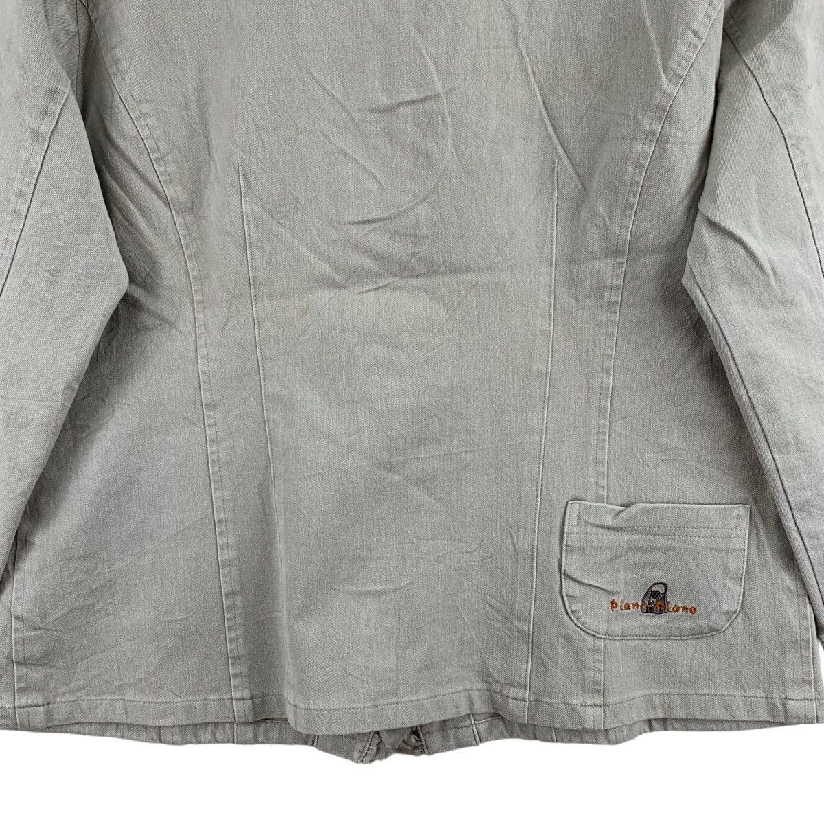 Japanese Brand PIANOPIANO Japanese Designer Small Embroidered Logo Grey Size M / US 6-8 / IT 42-44 - 4 Thumbnail