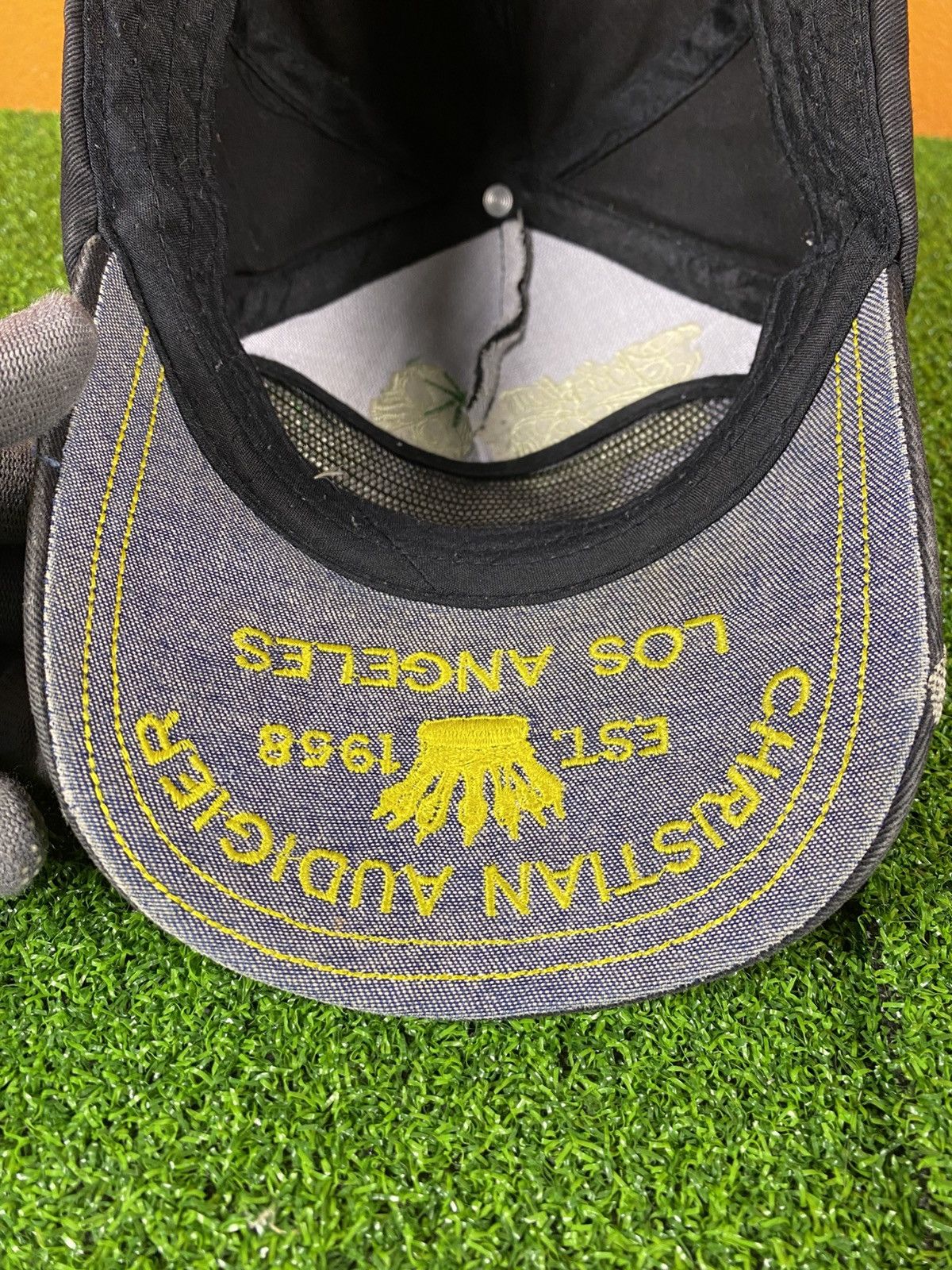 Christian Audigier Christian Audigier Los Angeles Embroidered Denim Brim Cap Size ONE SIZE - 15 Thumbnail