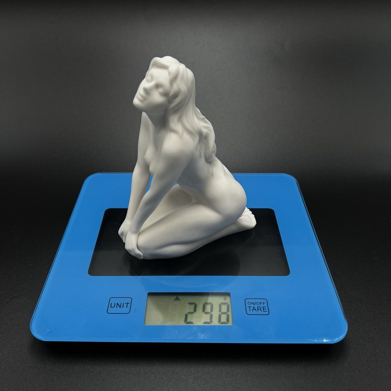 Naked Girl Lady Figure White Porcelain Made Italy 14 cm