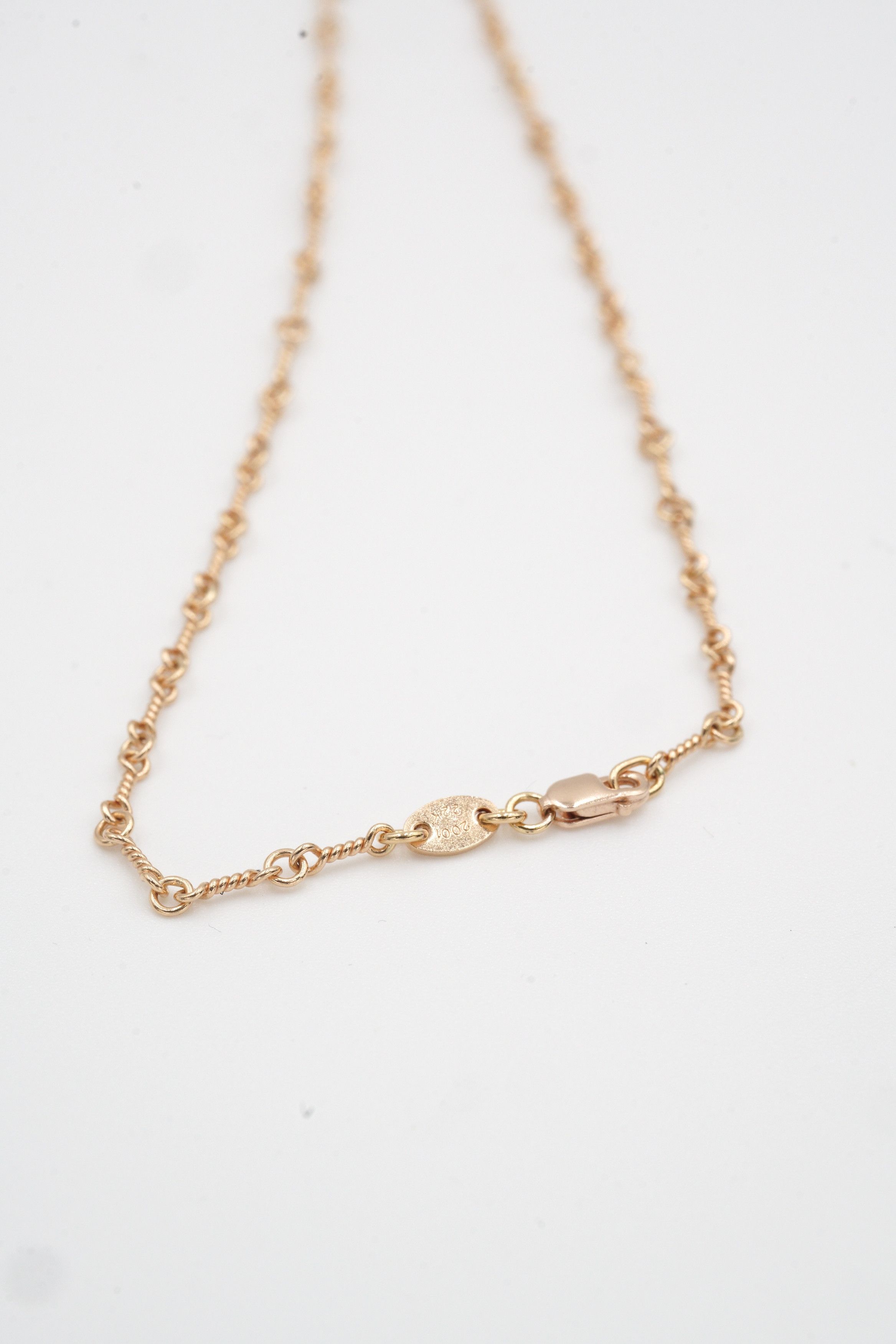 Chrome Hearts 22K Gold Twist Chain Necklace - 20 inch