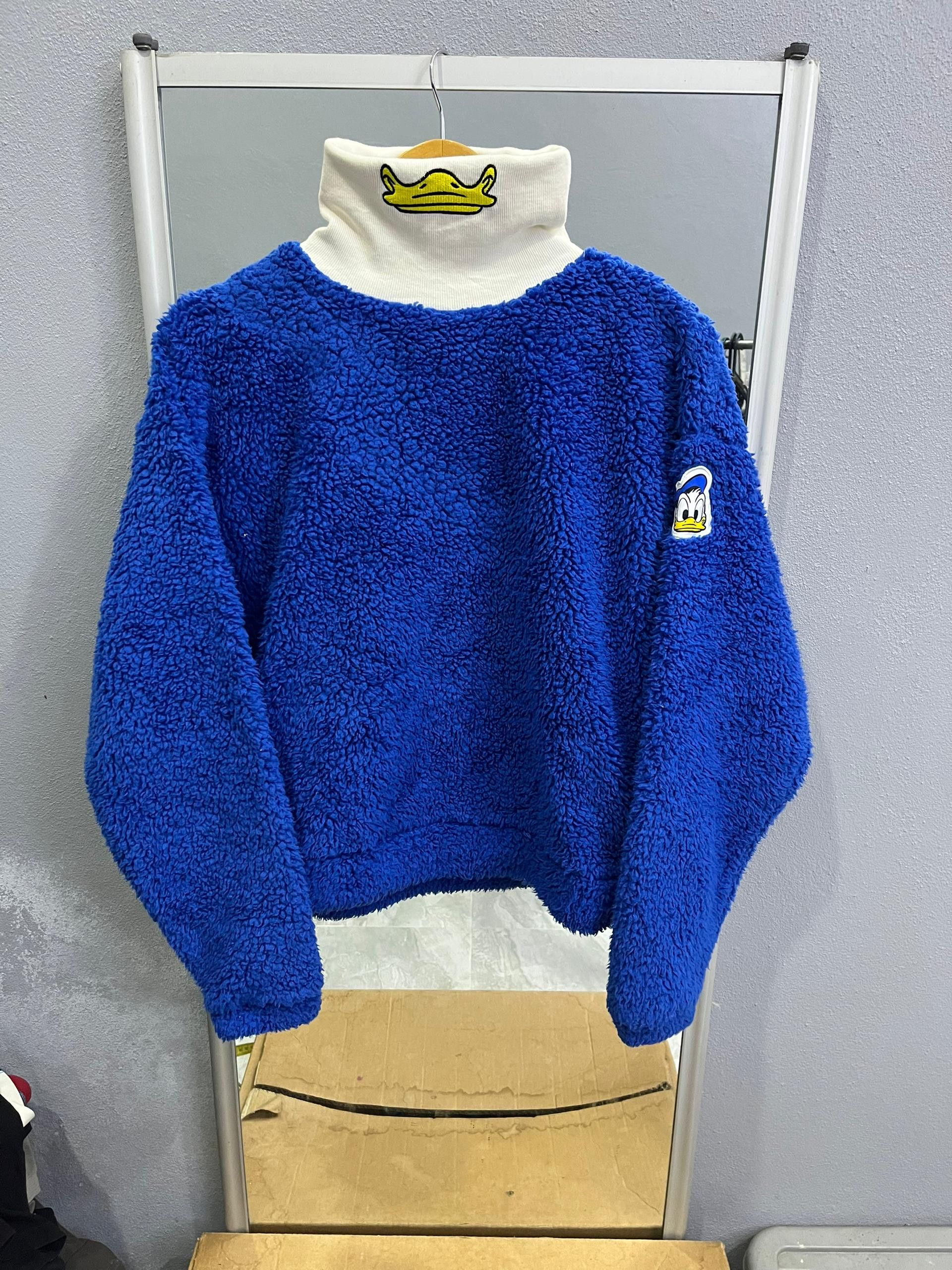 Disney Disney Donald Duck Fleece Mock Neck Pullover Size S / US 4 / IT 40 - 1 Thumbnail