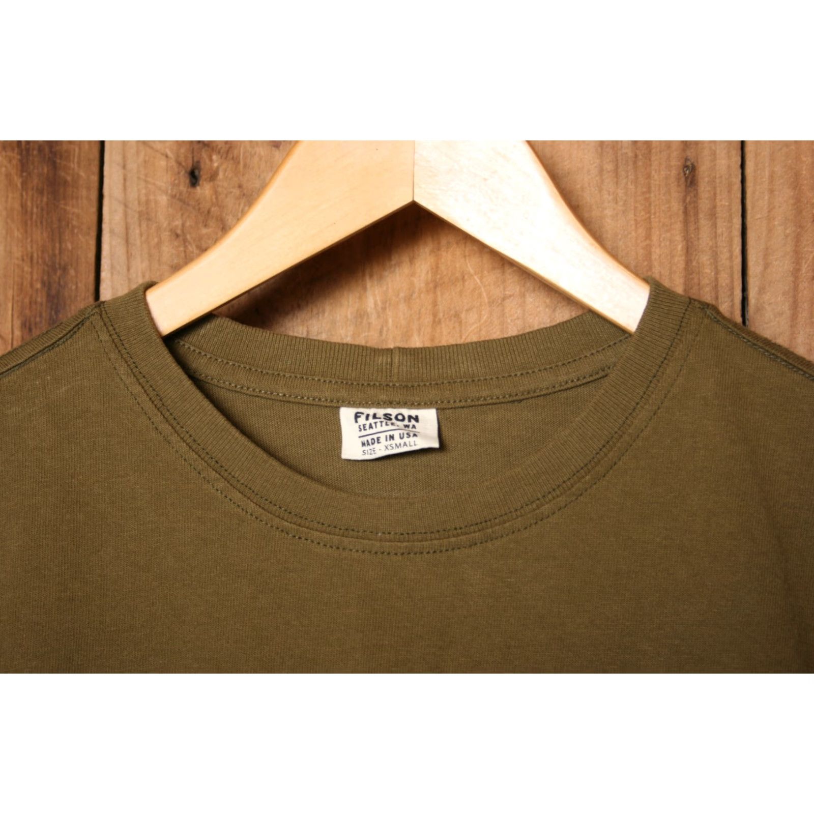 Filson VINTAGE FILSON Olive Drab 100% Cotton Pocket T-Shirt Women's XS Short Sleeve Shirt Womens XS Green Size XS / US 0-2 / IT 36-38 - 2 Thumbnail