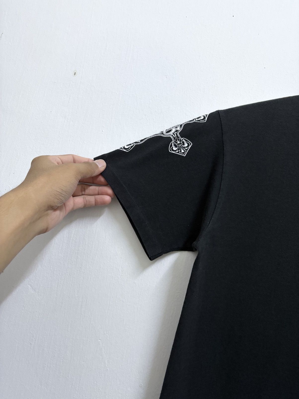 A&G Rock Vintage 90's A&G Rock N Roll Couture - Gothic Cross T-Shirt Size US S / EU 44-46 / 1 - 9 Thumbnail