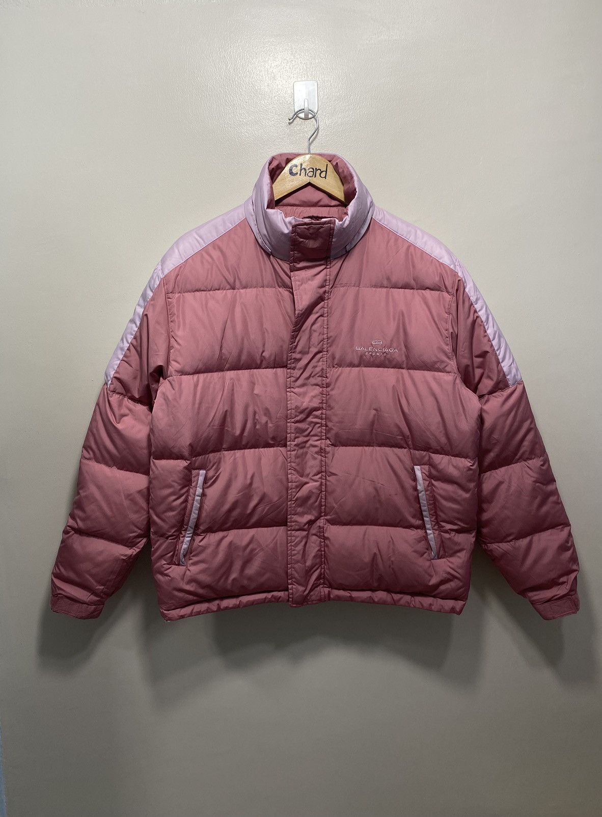 Image of Balenciaga Sports Reversible Puffer/down Jacket in Pink, Women's (Size XS)