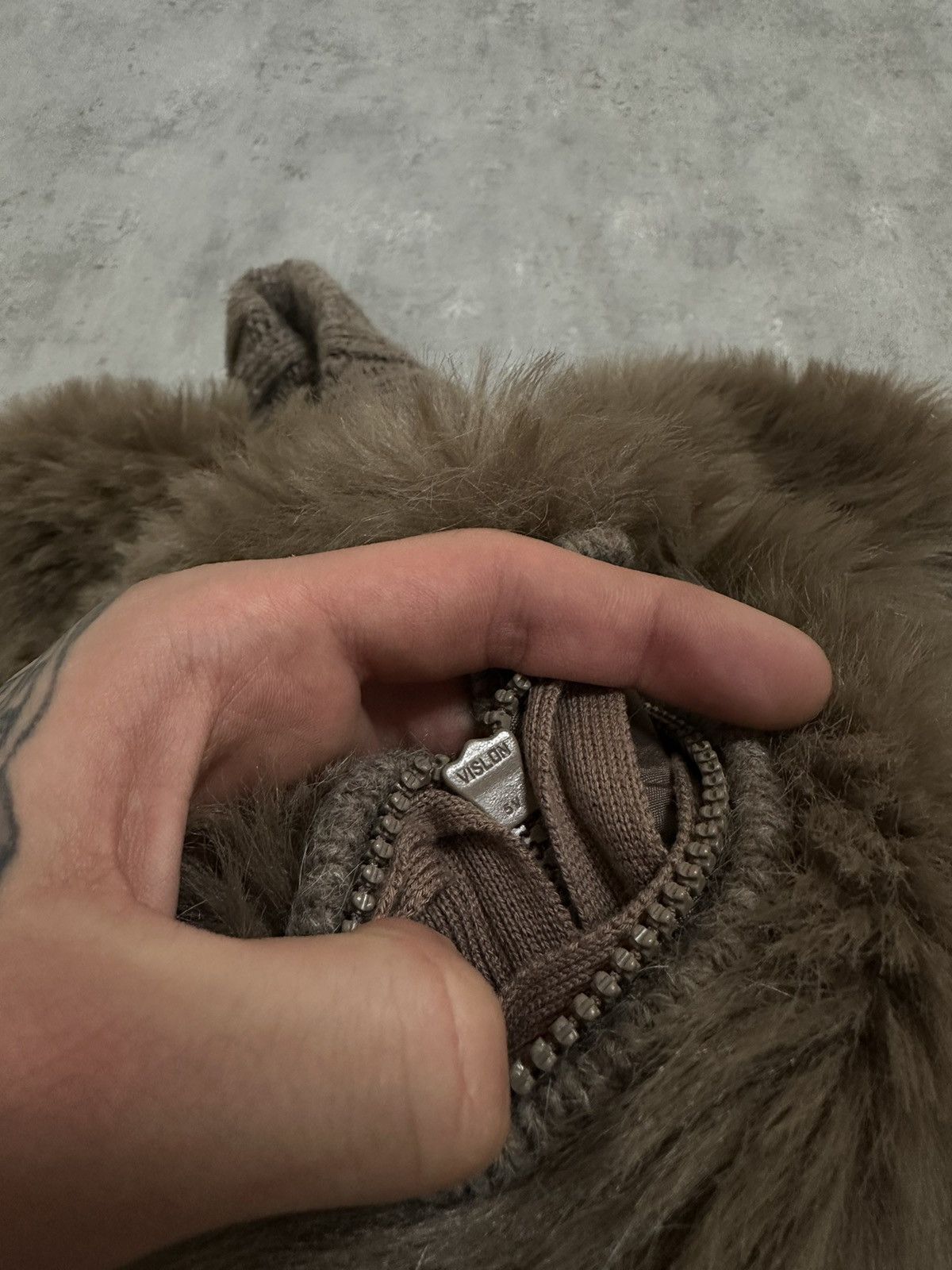 If Six Was Nine × Le Grande Bleu (L.G.B.) Japanese Vintage Lgb Style Fur Zip Sweater Y2K Size L / US 10 / IT 46 - 11 Thumbnail