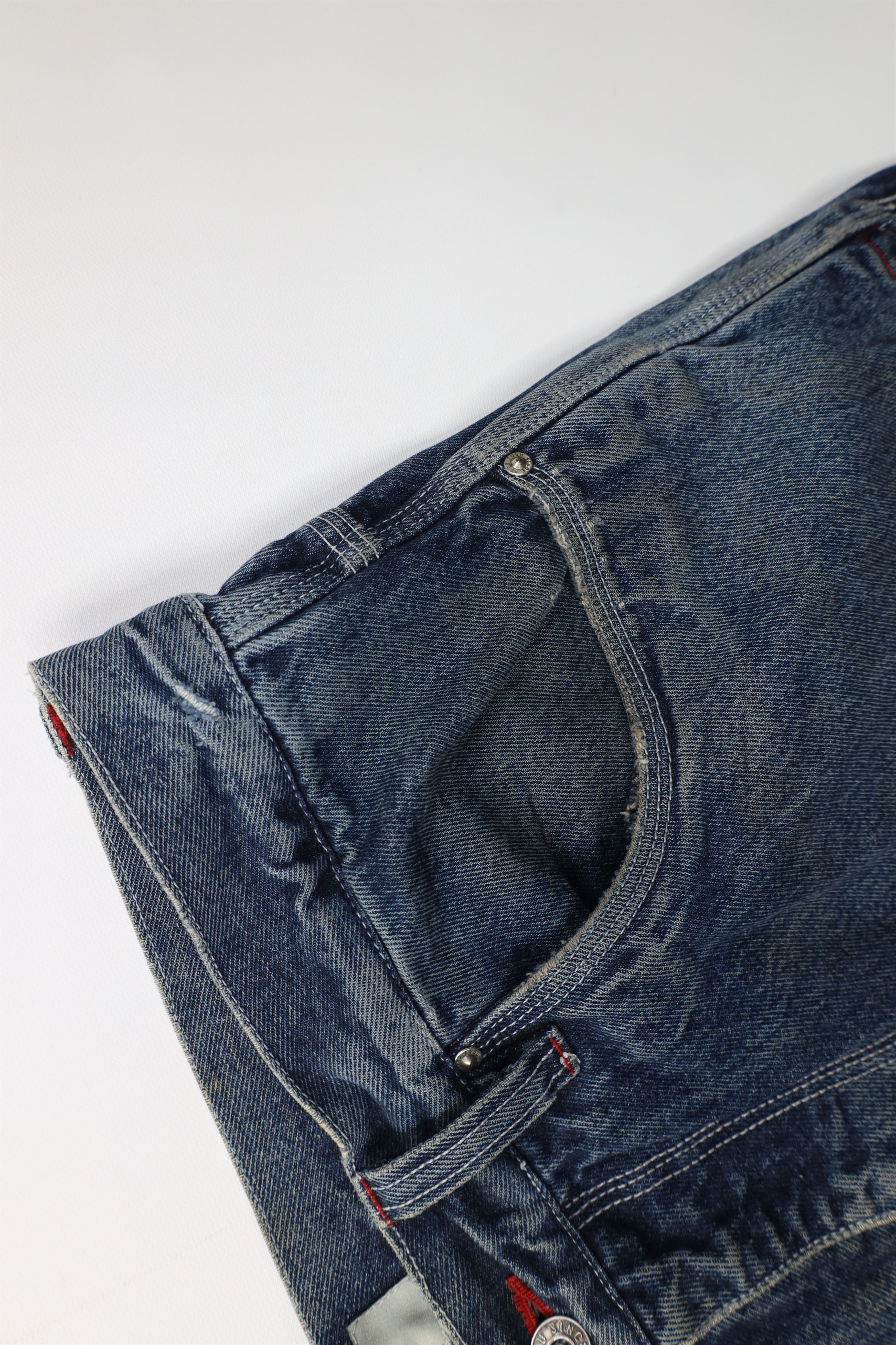 Fubu Vintage 90s FUBU Spell Out Baggy Wide Leg Denim Jeans Blue Size US 38 / EU 54 - 9 Thumbnail