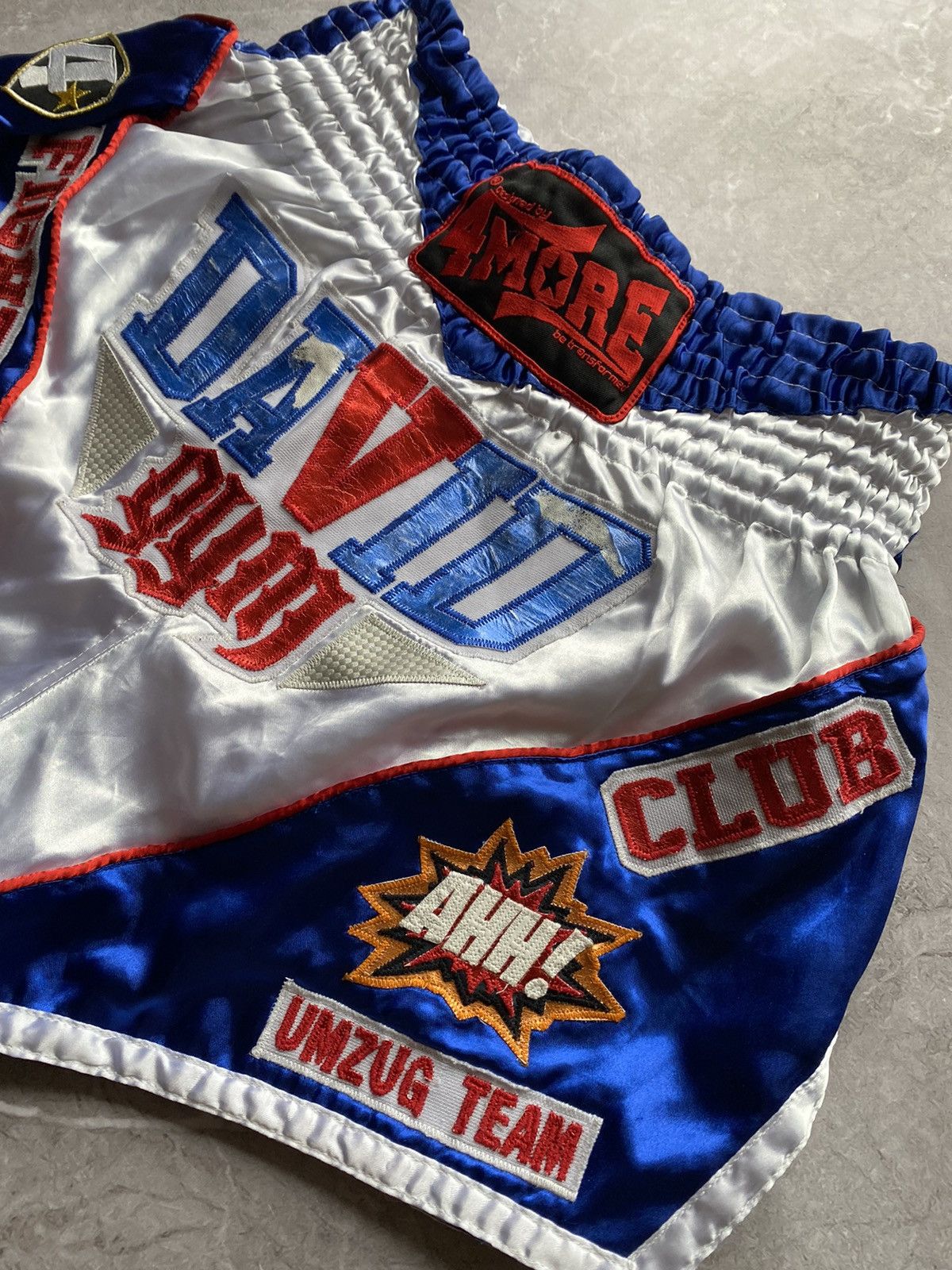 Vintage Vintage THAI4MORE Muay Thai Boxing Training David Gym Shorts Size US 34 / EU 50 - 6 Thumbnail