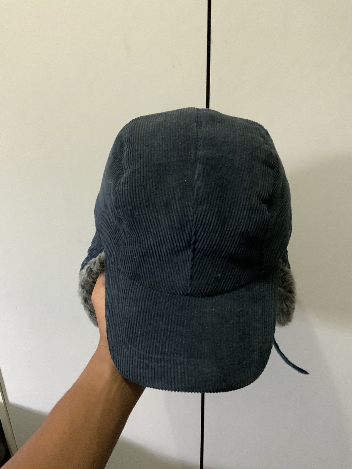 Japanese Brand Reliable Corduroi Fade Mohair Fur Ski Hat Cap Size ONE SIZE - 1 Thumbnail