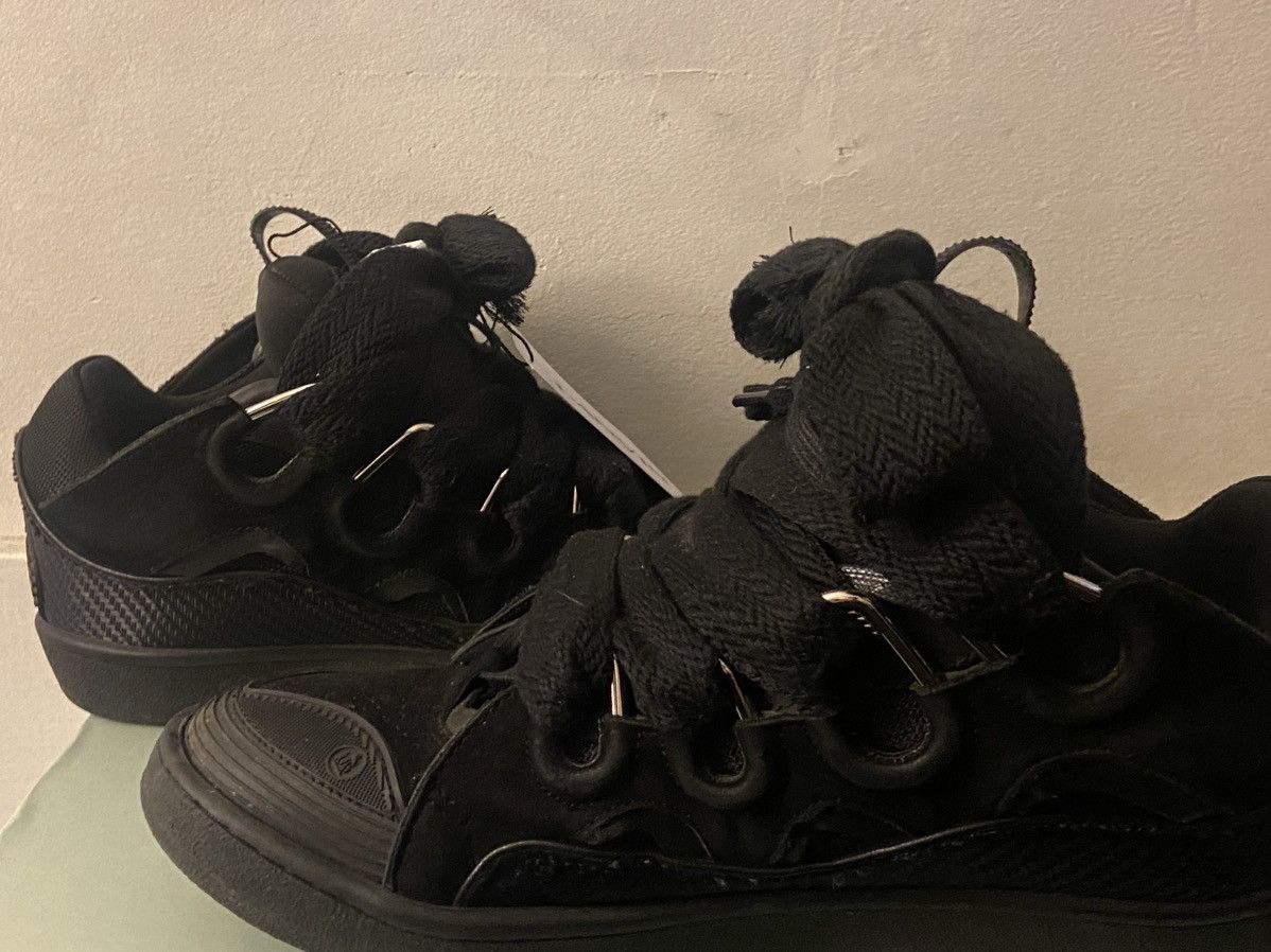 Lanvin LANVIN Triple Black Curb Sneaker | Grailed