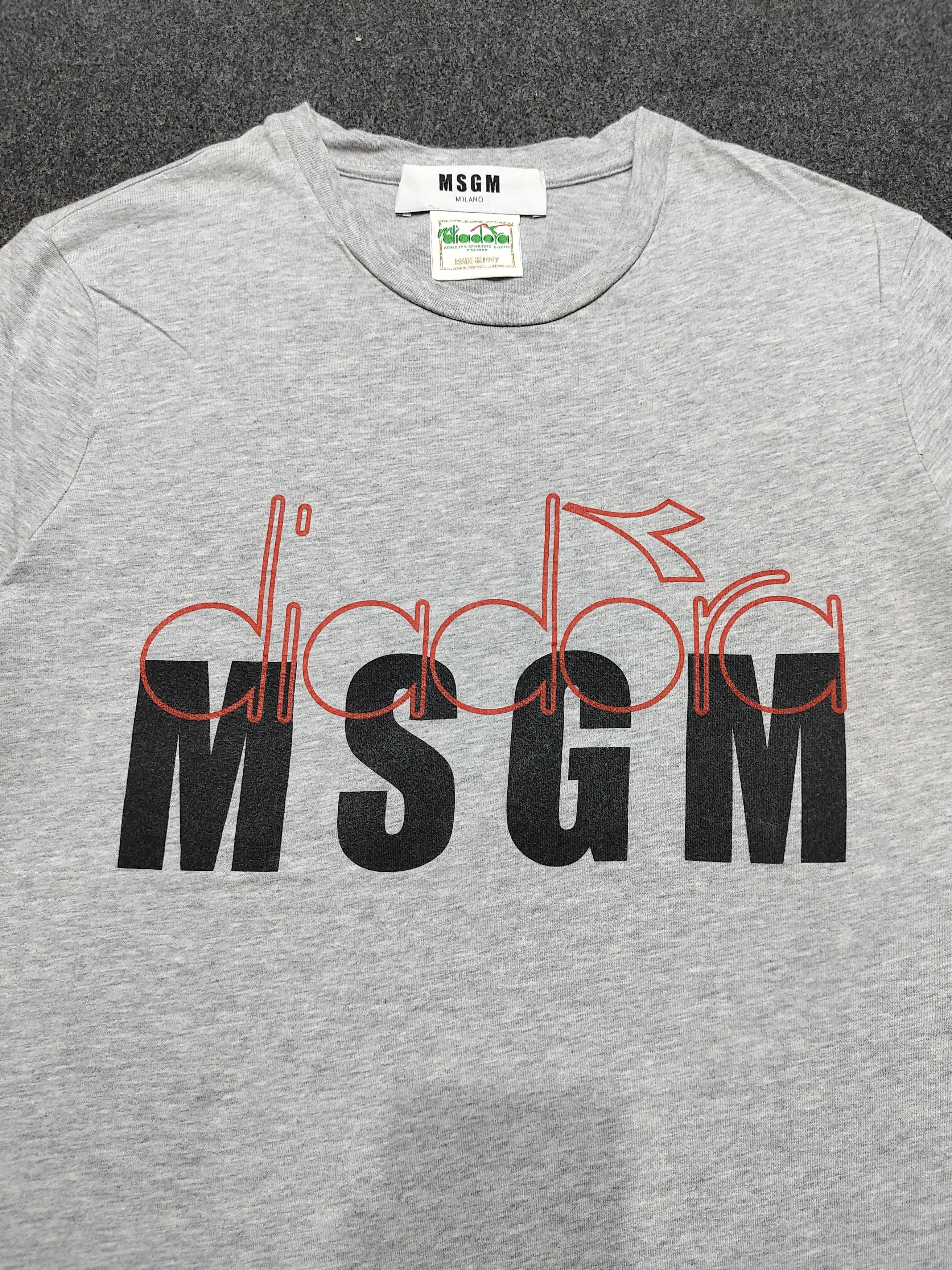 MSGM MSGM Milano x Diadora Minimal Sport Logo Graphic Tshirt Size US S / EU 44-46 / 1 - 2 Thumbnail