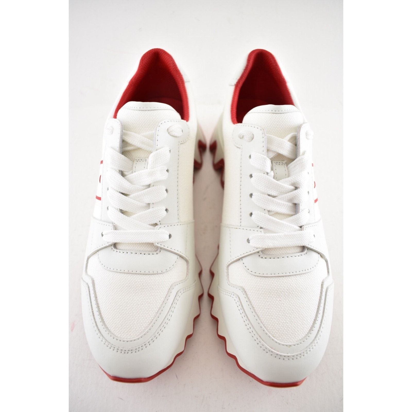 Christian Louboutin Christian Louboutin Flat White Platform Low Top Sneaker 41.5 Size US 11.5 / IT 41.5 - 8 Thumbnail
