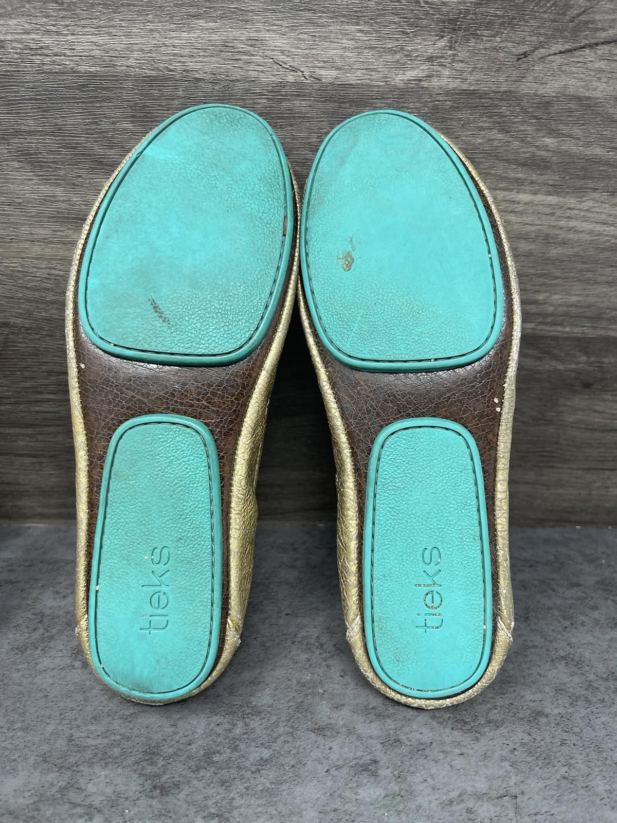 Andrew's Ties Tieks Gavrieli Ballet Flats Womens Size 7 Golden Glitz Size US 7 / IT 37 - 8 Thumbnail