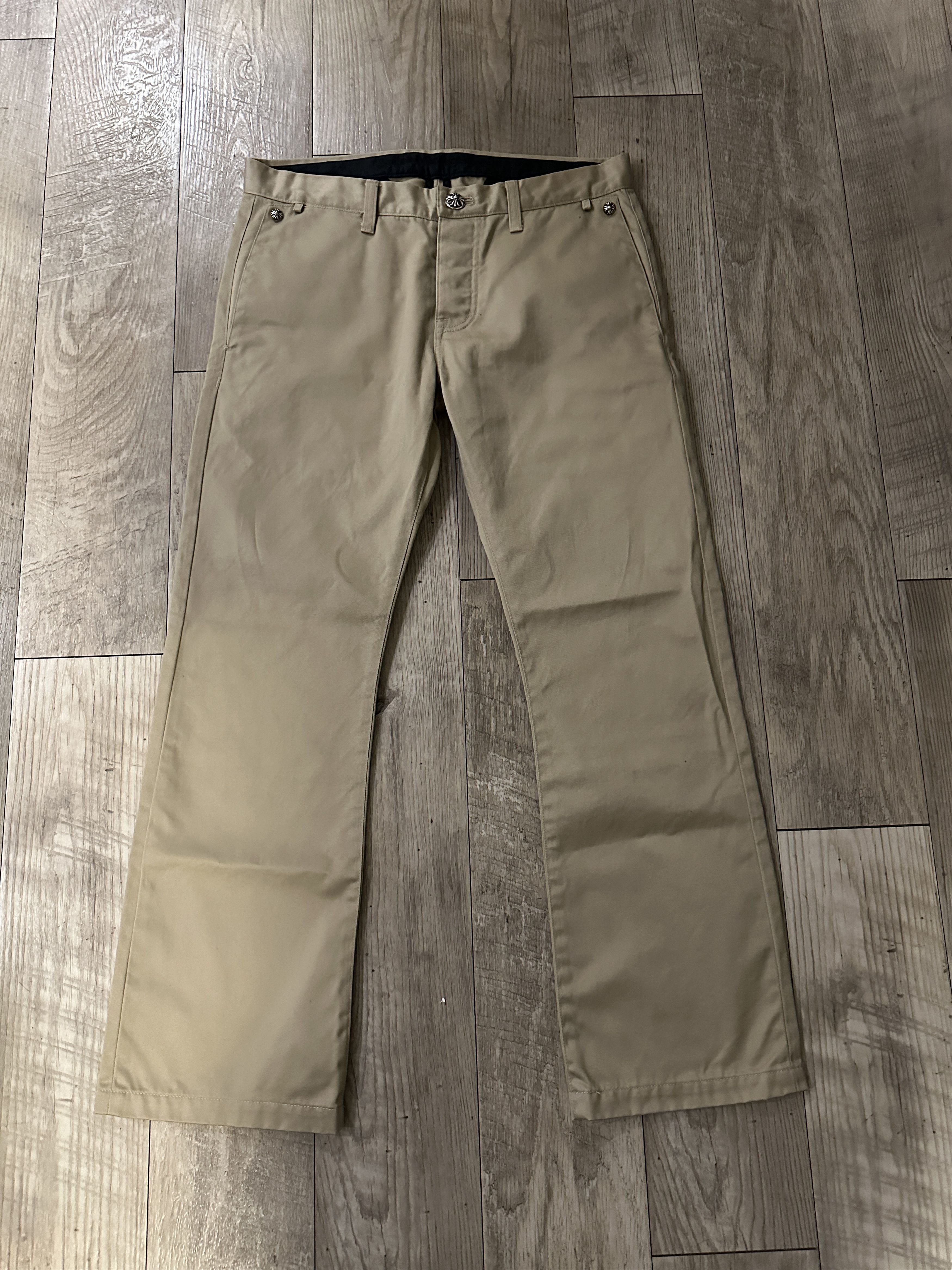 image of Chrome Hearts Chino Pants in Beige, Men's (Size 34)