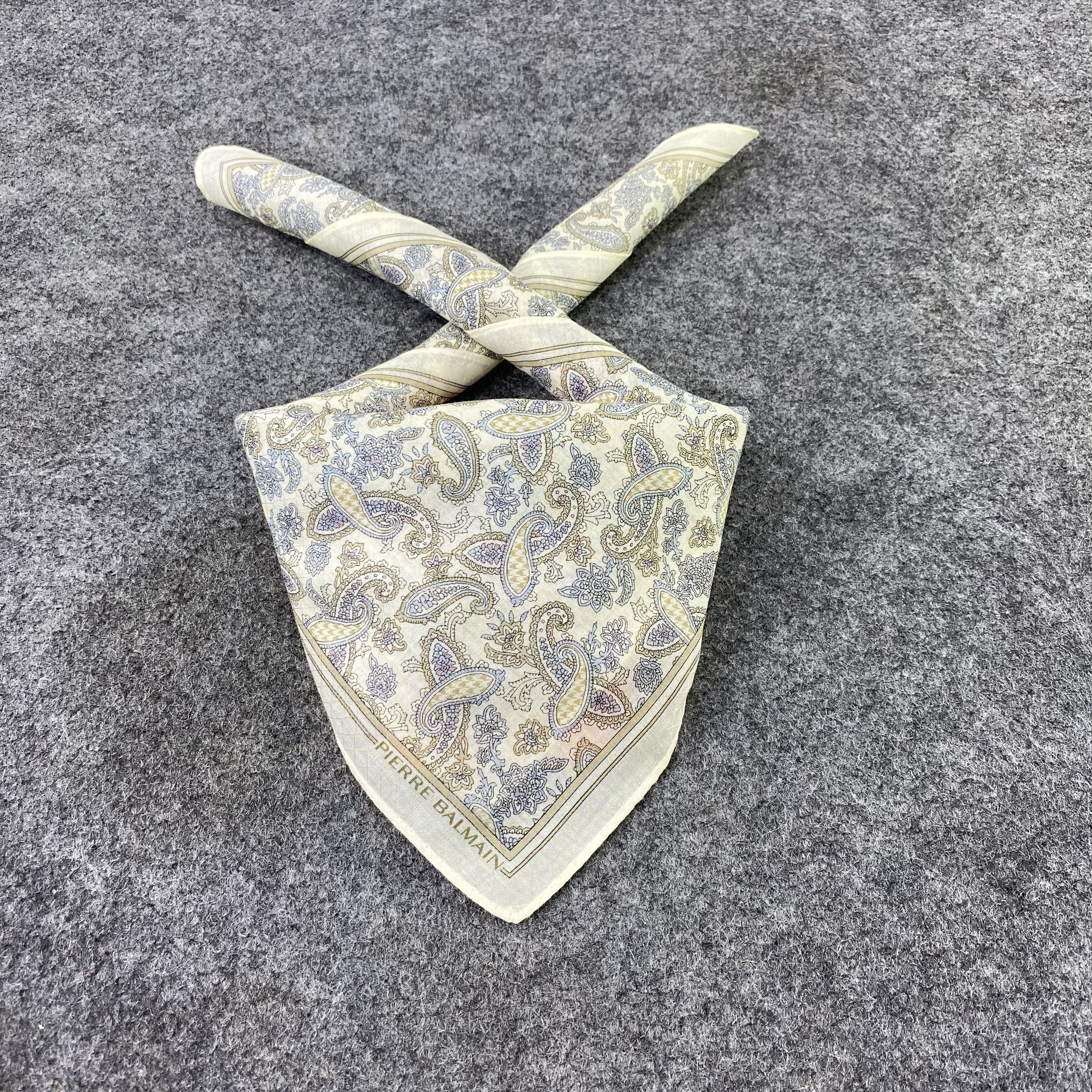 Pierre Balmain × Vintage Pierre Balmain Handkerchief / Bandana / Neckerchief-B1088 Size ONE SIZE - 2 Thumbnail