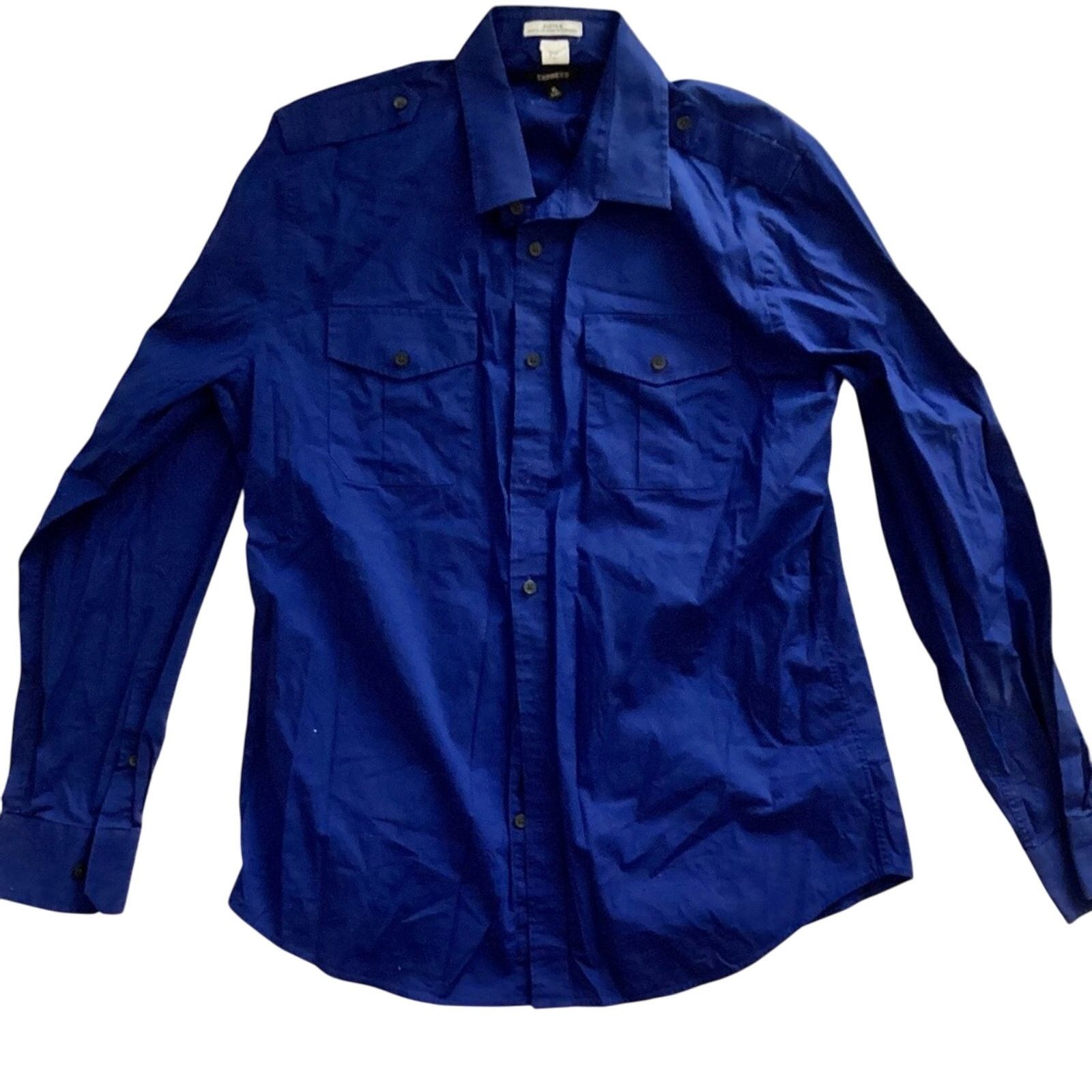 Express Express Fitted Long Sleeve Button Down Size US XL / EU 56 / 4 - 2 Thumbnail