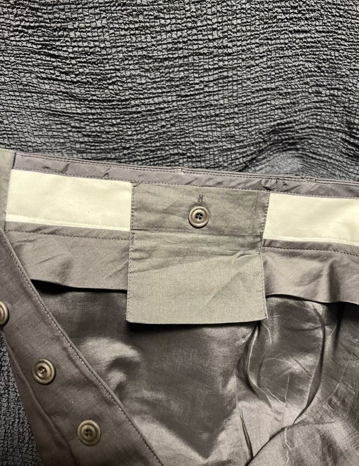 Rick Owens Rick Owens Double-Layer Wool Drop-Crotch Trousers - Unisex Size US 32 / EU 48 - 7 Thumbnail