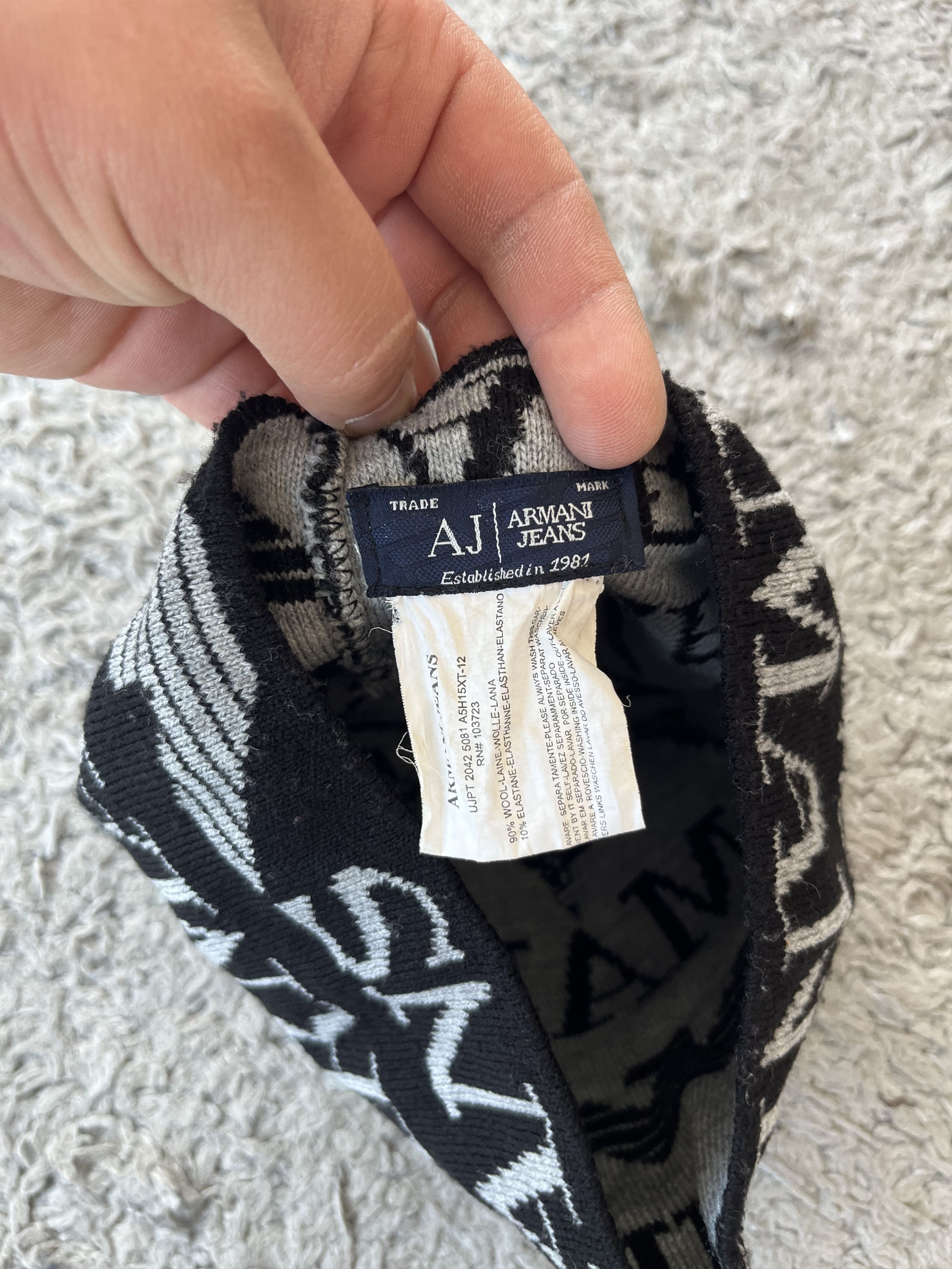 Armani ARMANI JEANS Vintage Cap Monogram Very Rare MADE IN ITALY Size ONE SIZE - 3 Thumbnail