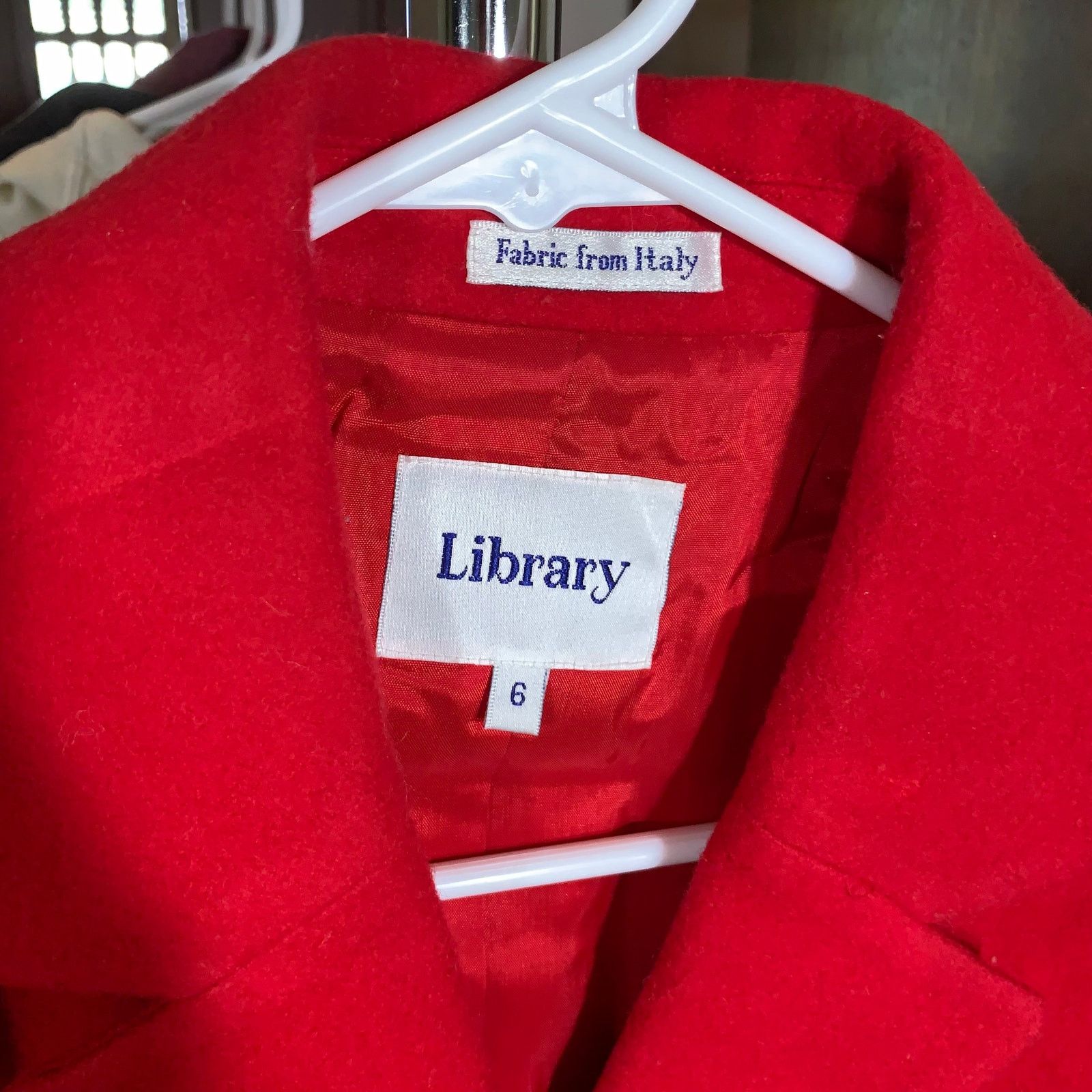 Other Library Women's Red Jacket (Wool/Cashmere) Size 6 Size US S / EU 44-46 / 1 - 3 Thumbnail