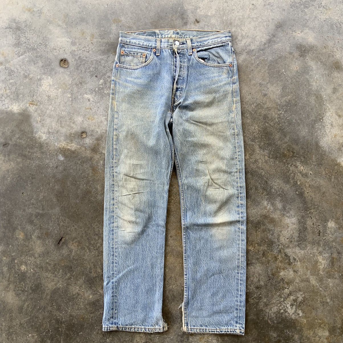 Levi's Vintage Clothing W30'' Vintage Levis 501xx Denim Blue Pants Distressed Size US 30 / EU 46 - 5 Thumbnail