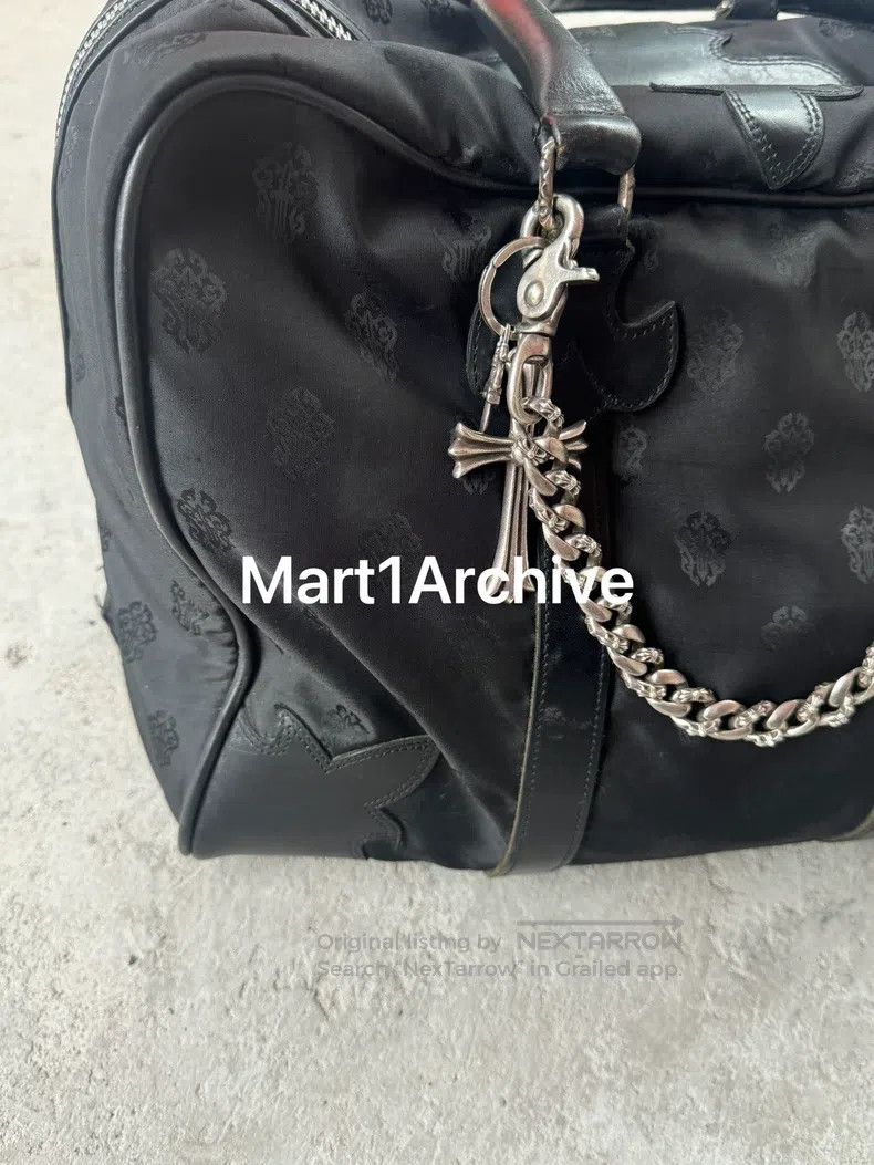 Chrome Hearts CHROME HEARTS Large Travel Bag with Dark Pattern and Silve Size ONE SIZE - 2 Thumbnail