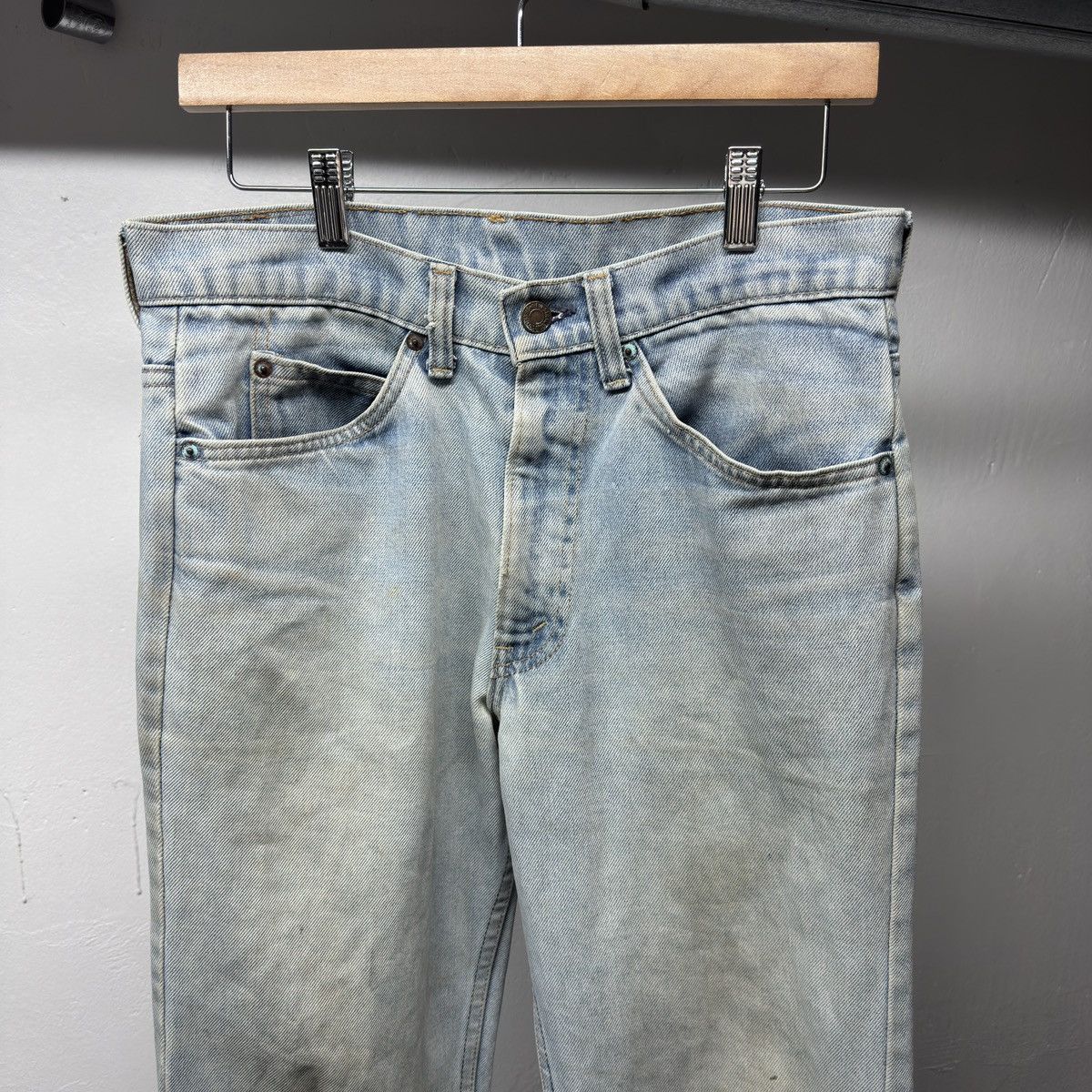 Levi's 80s Levi's 517 Thrashed Faded Flare Jeans ERD Grunge Chrome Size US 31 - 3 Thumbnail