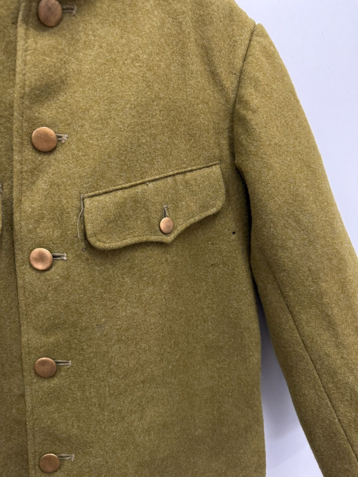 Vintage 🔥 Vtg 50's WW2 Officer Military Coat Heavy Jacket Size US S / EU 44-46 / 1 - 3 Thumbnail