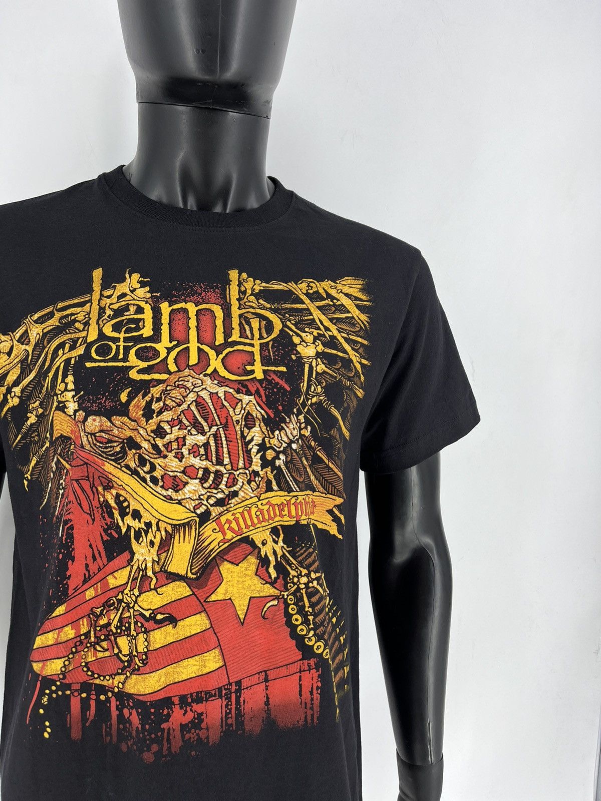 Band Tees × Vintage Vintage Lamb Of God Y2K Tshirt Tee Horror Face Size US L / EU 52-54 / 3 - 7 Thumbnail