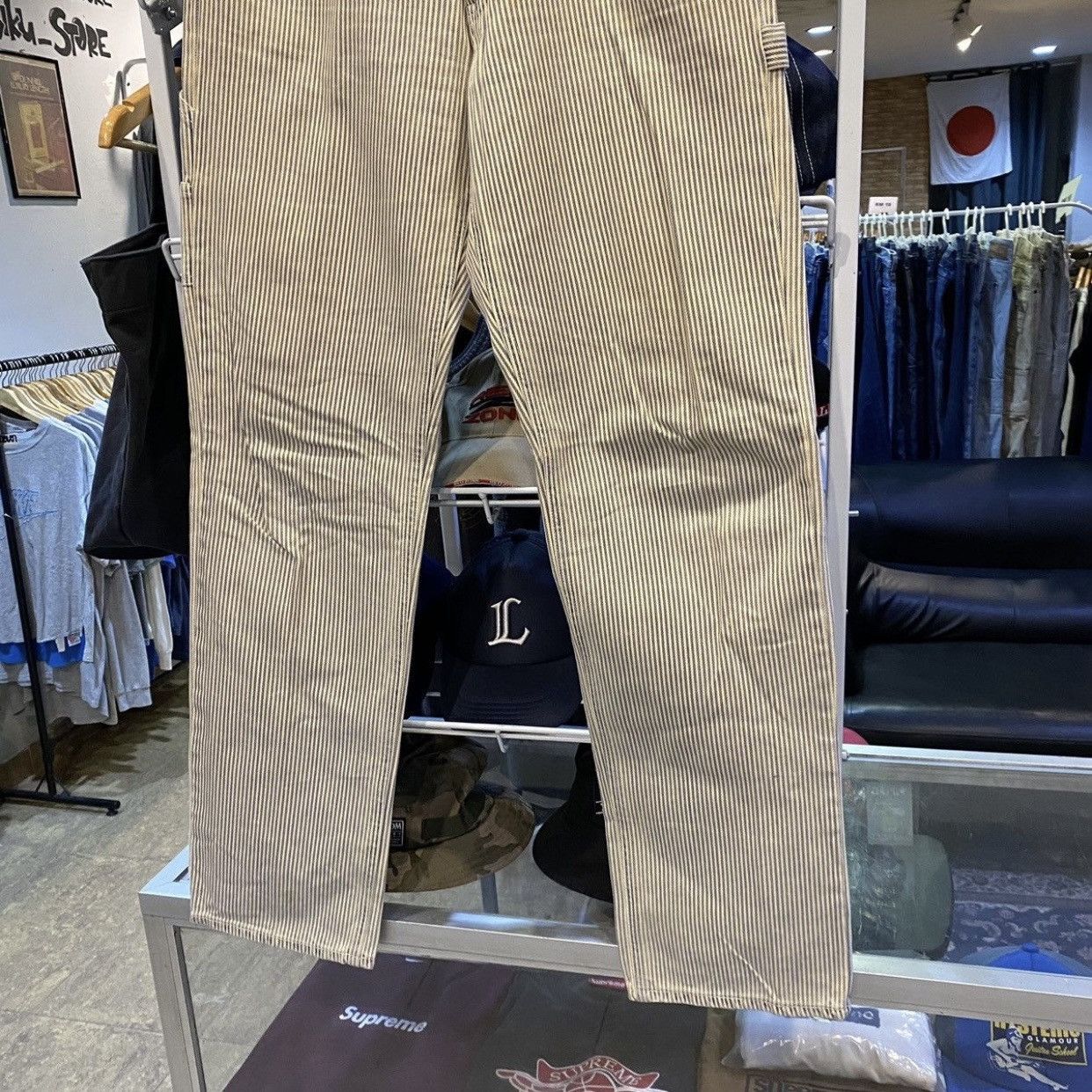 Hysteric Glamour 🔥Sick Y2K E Hyphen World Gallery Carpenter Hickory Pants Size US 34 / EU 50 - 9 Thumbnail