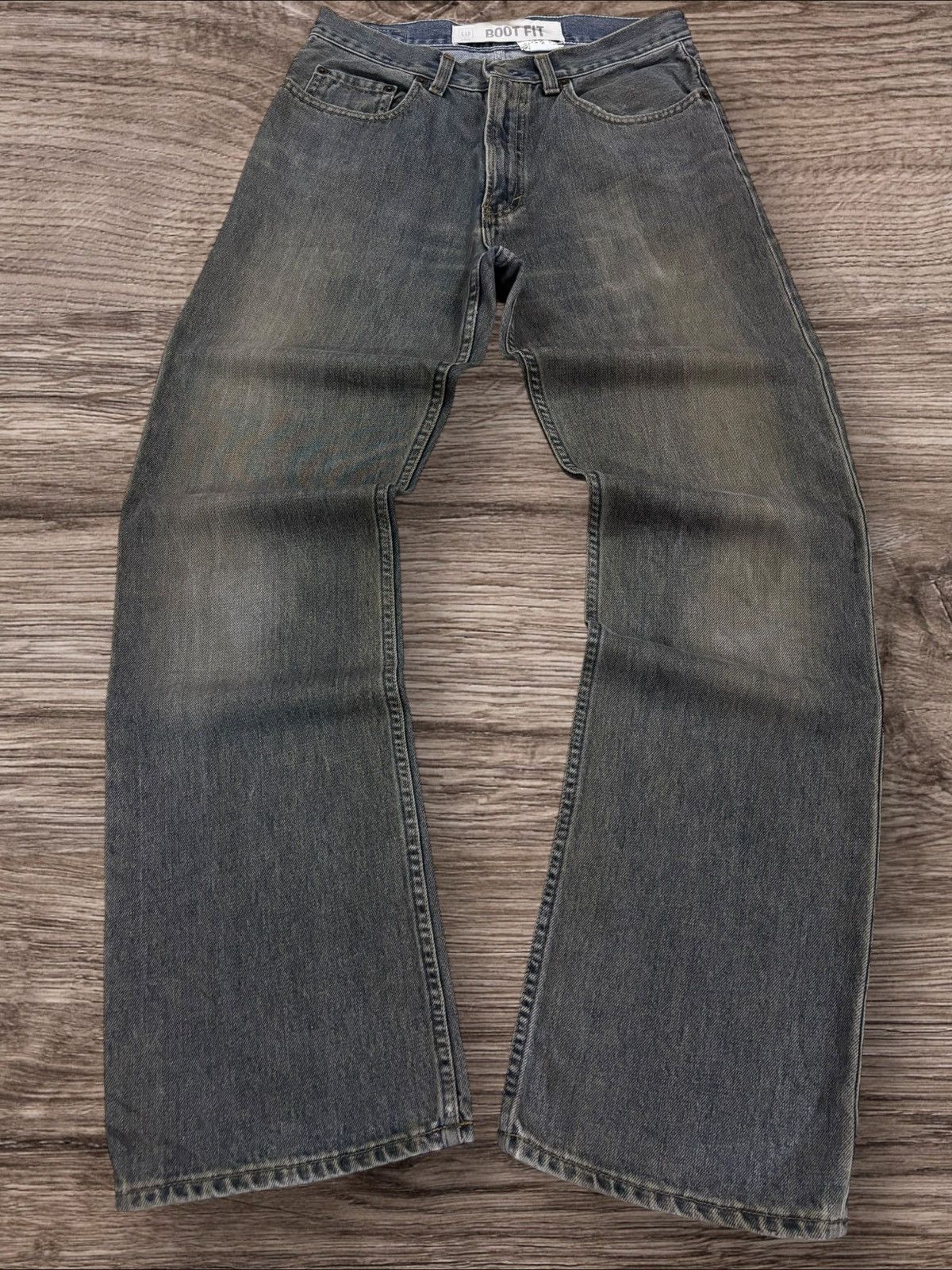 Gap Y2K GAP Bootcut Mud Washed Grunge Jeans Size US 30 / EU 46 - 1 Thumbnail