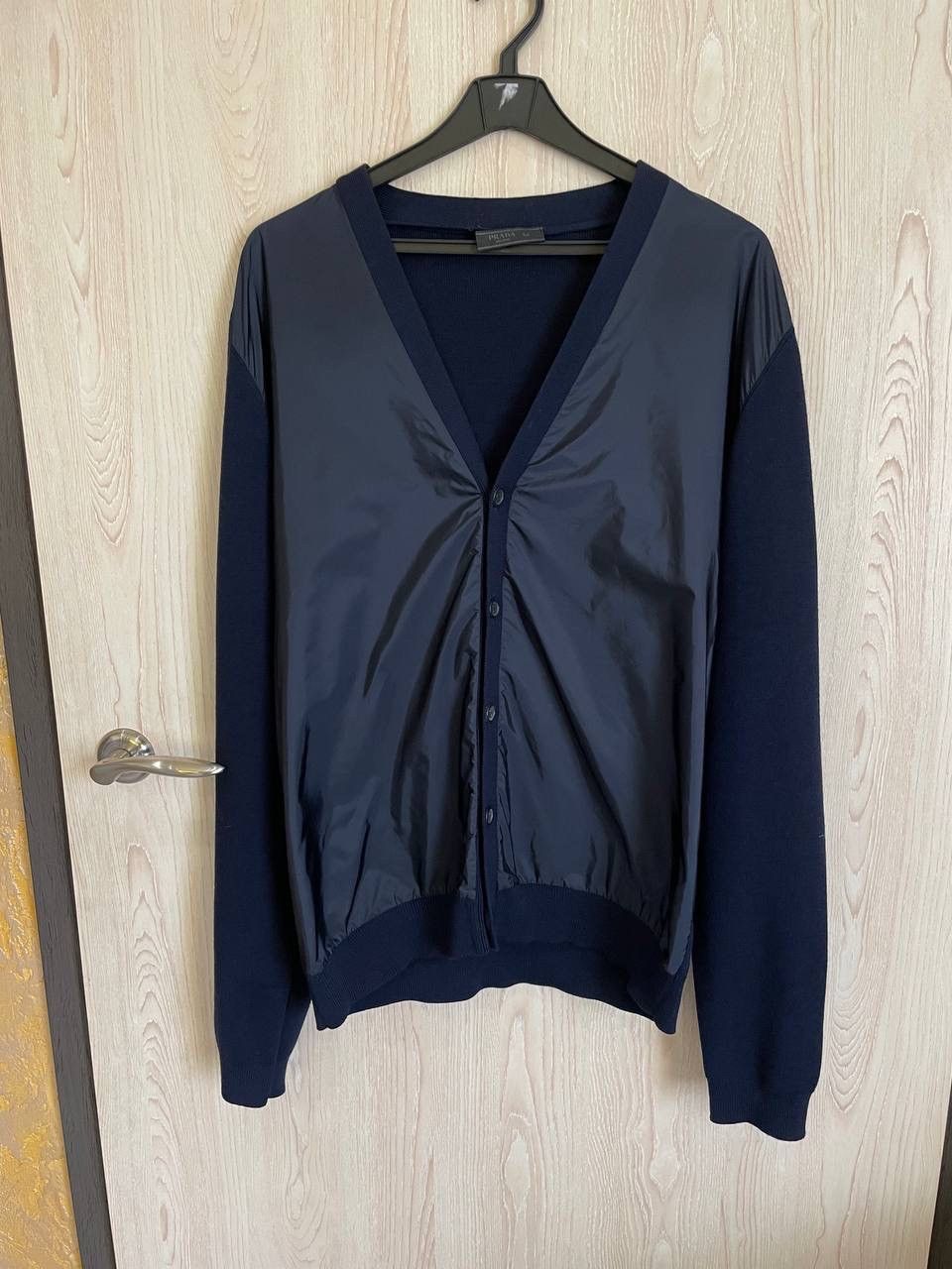 Prada Wool Cardigan Prada Nylon Size US L / EU 52-54 / 3 - 4 Thumbnail