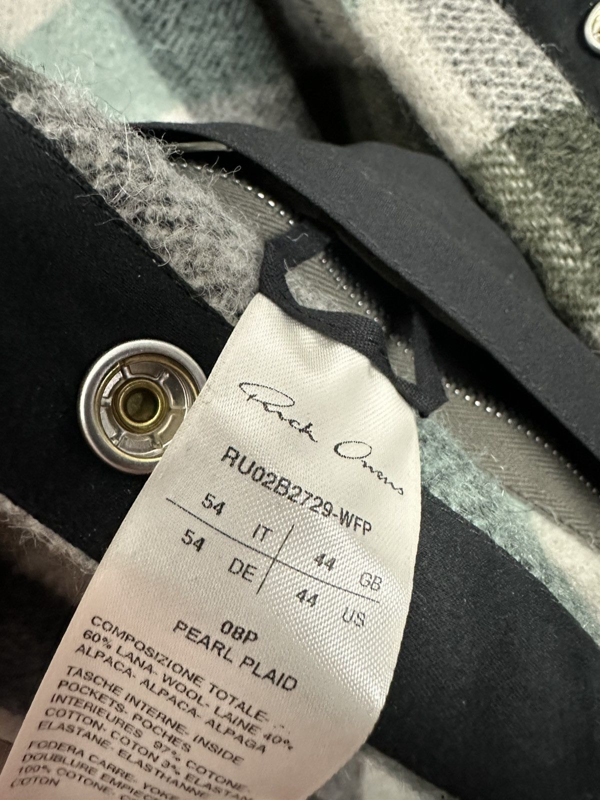 Rick Owens FW22 ‘STROBE’ Alpaca Plaid Jumbo Overshirt Size US L / EU 52-54 / 3 - 10 Thumbnail