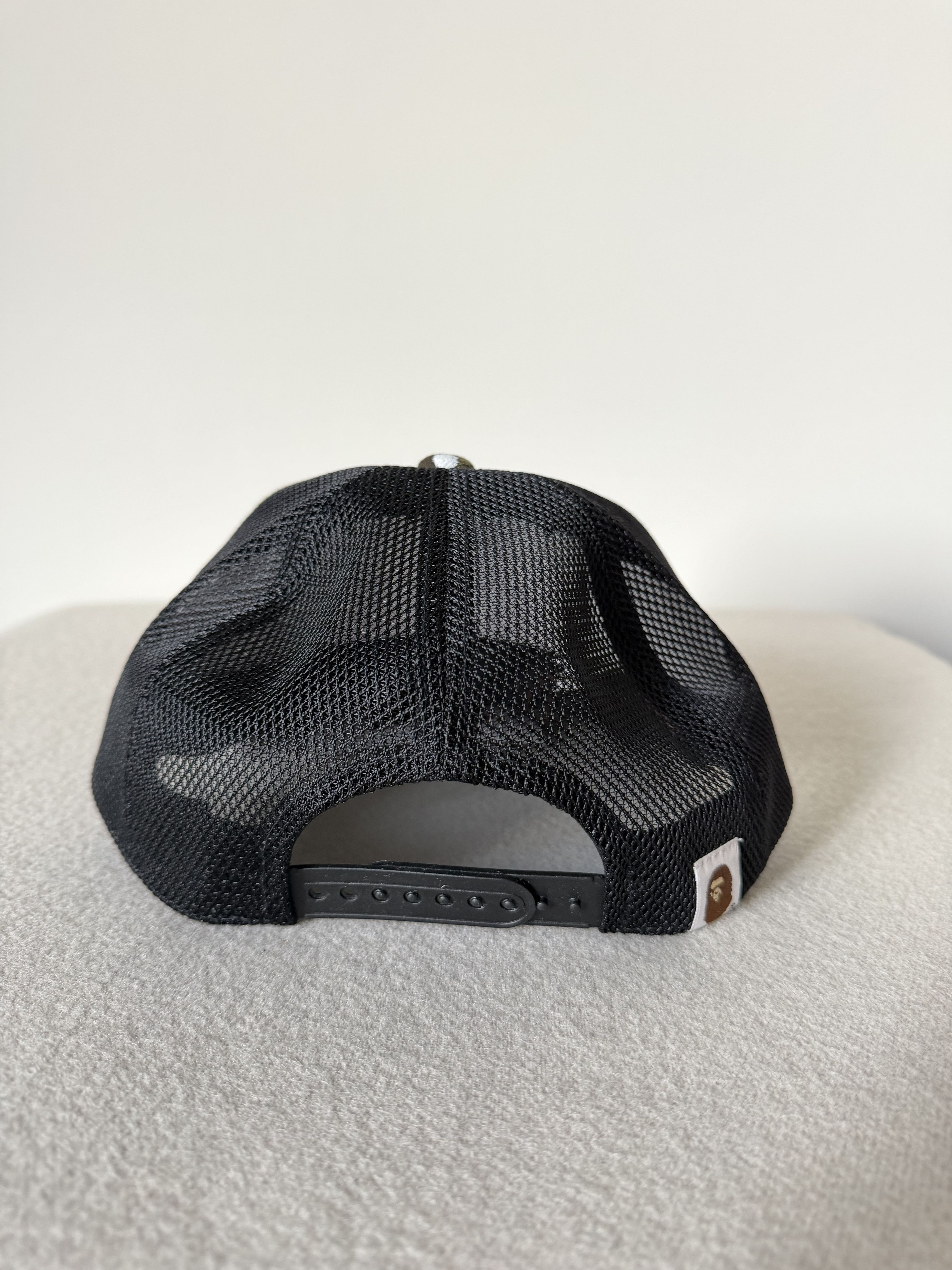 Bape × Joshua Vides Joshua Vides Bape Mesh Trucker Hat in Green Black Size ONE SIZE - 4 Thumbnail
