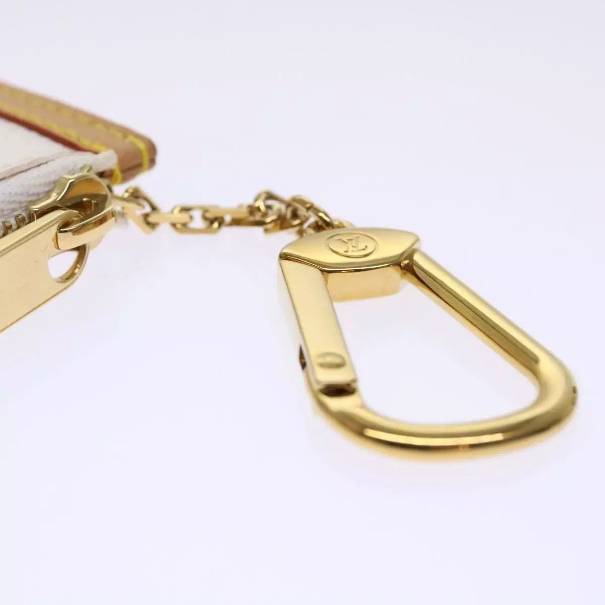 Louis Vuitton LOUIS VUITTON Monogram Multicolor Pochette Cles Purse White Size ONE SIZE - 7 Thumbnail