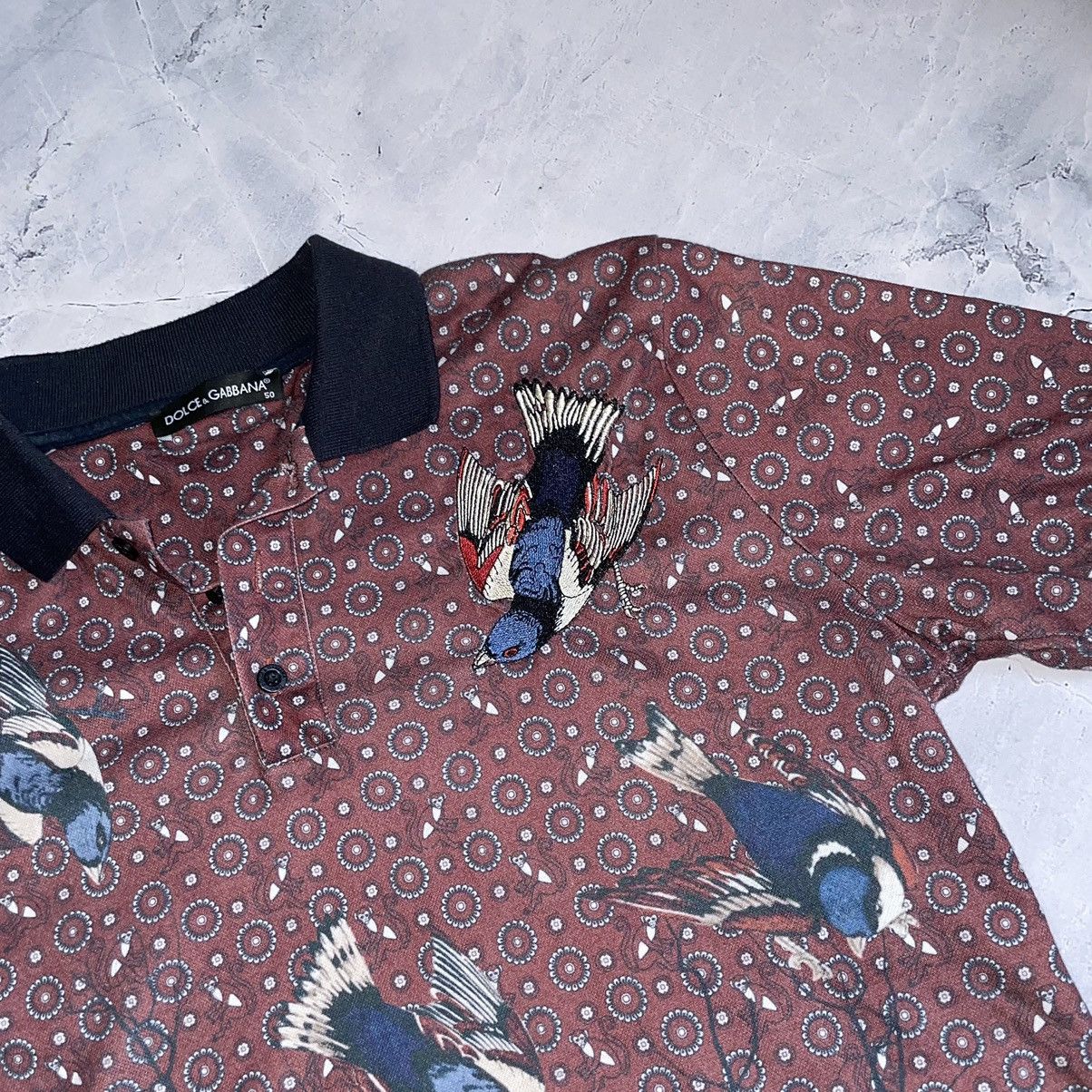 Dolce & Gabbana Dolce Gabbana Rare Printed Polo Shirt Size US L / EU 52-54 / 3 - 3 Thumbnail