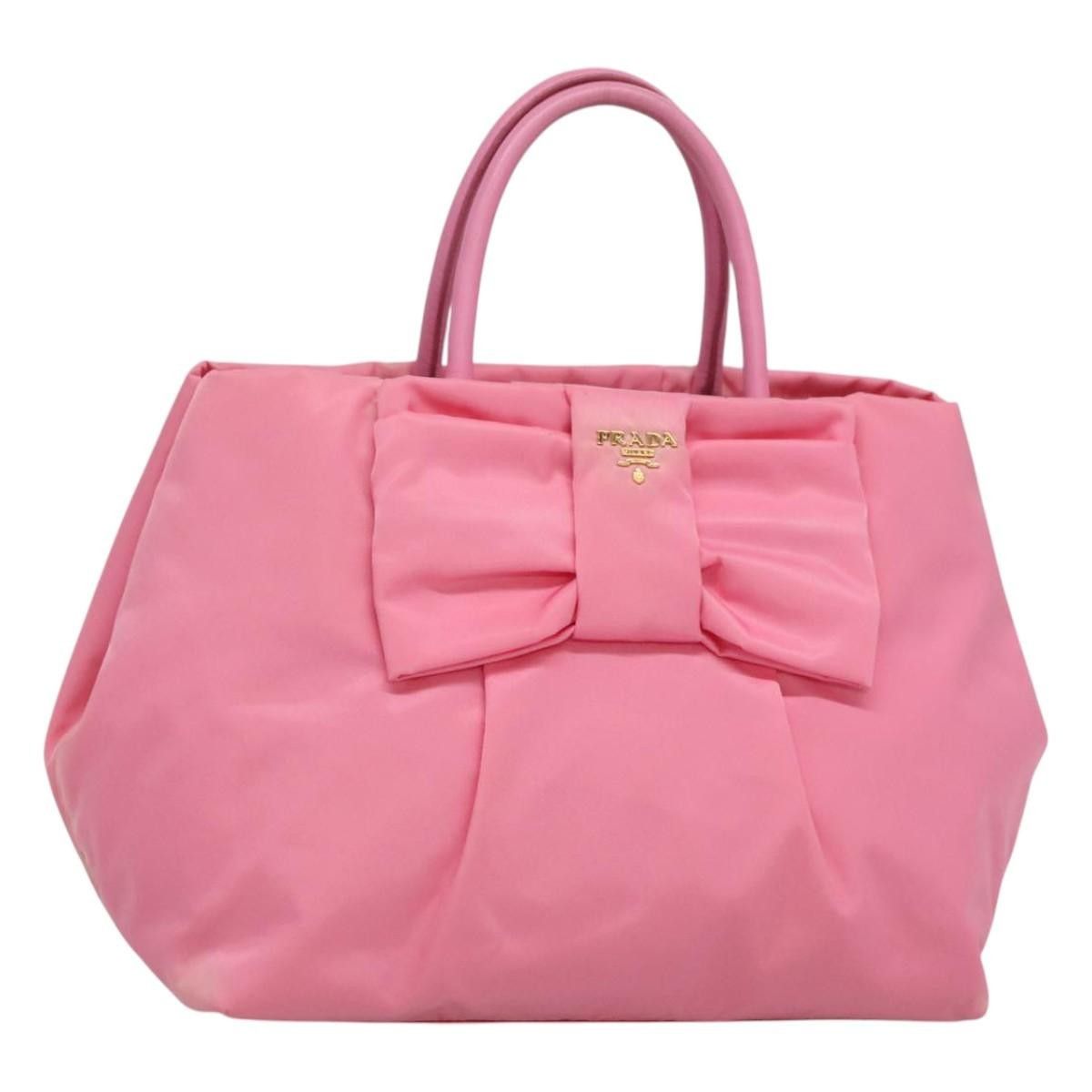 Prada Prada Bow Tote Tessuto with Leather Size ONE SIZE - 1 Thumbnail