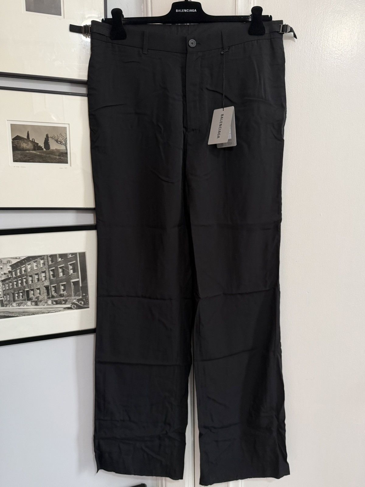 Balenciaga New Rare Fluid Poplin Adjustable Pant [48] fits 32-34 Size US 34 / EU 50 - 1 Thumbnail