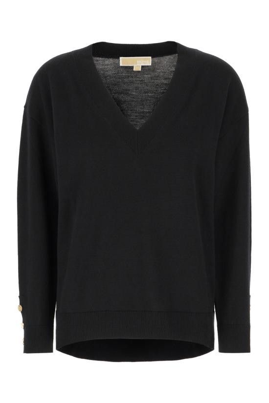 Michael Kors MICHAEL KORS Women Sweater MT460YB4VR 001 BLACK Size L / US 10 / IT 46 - 1 Thumbnail