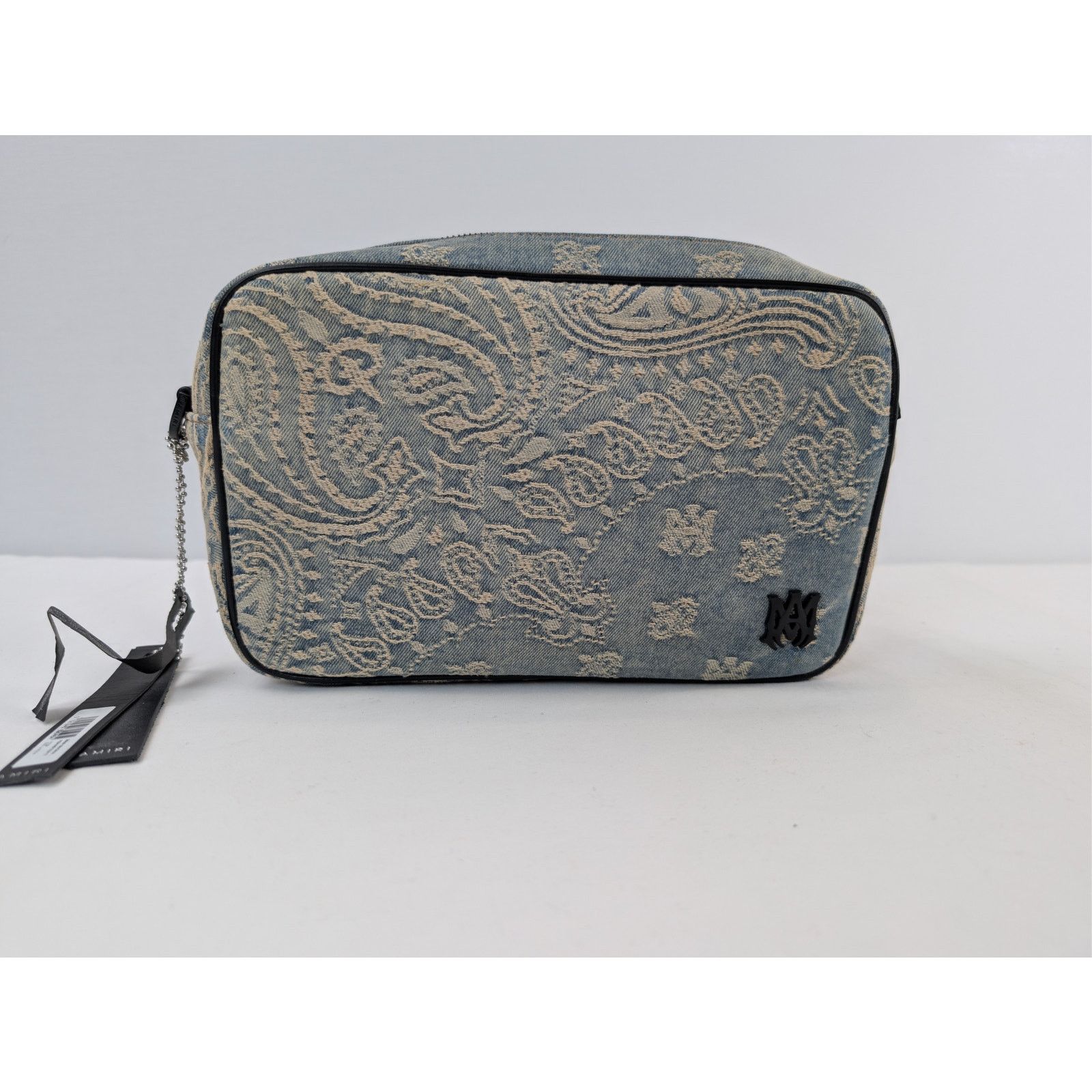 Amiri o1rshd1 Size: OS / Denim Bandana Jacquard Backpack in Indigo Size ONE SIZE - 1 Thumbnail