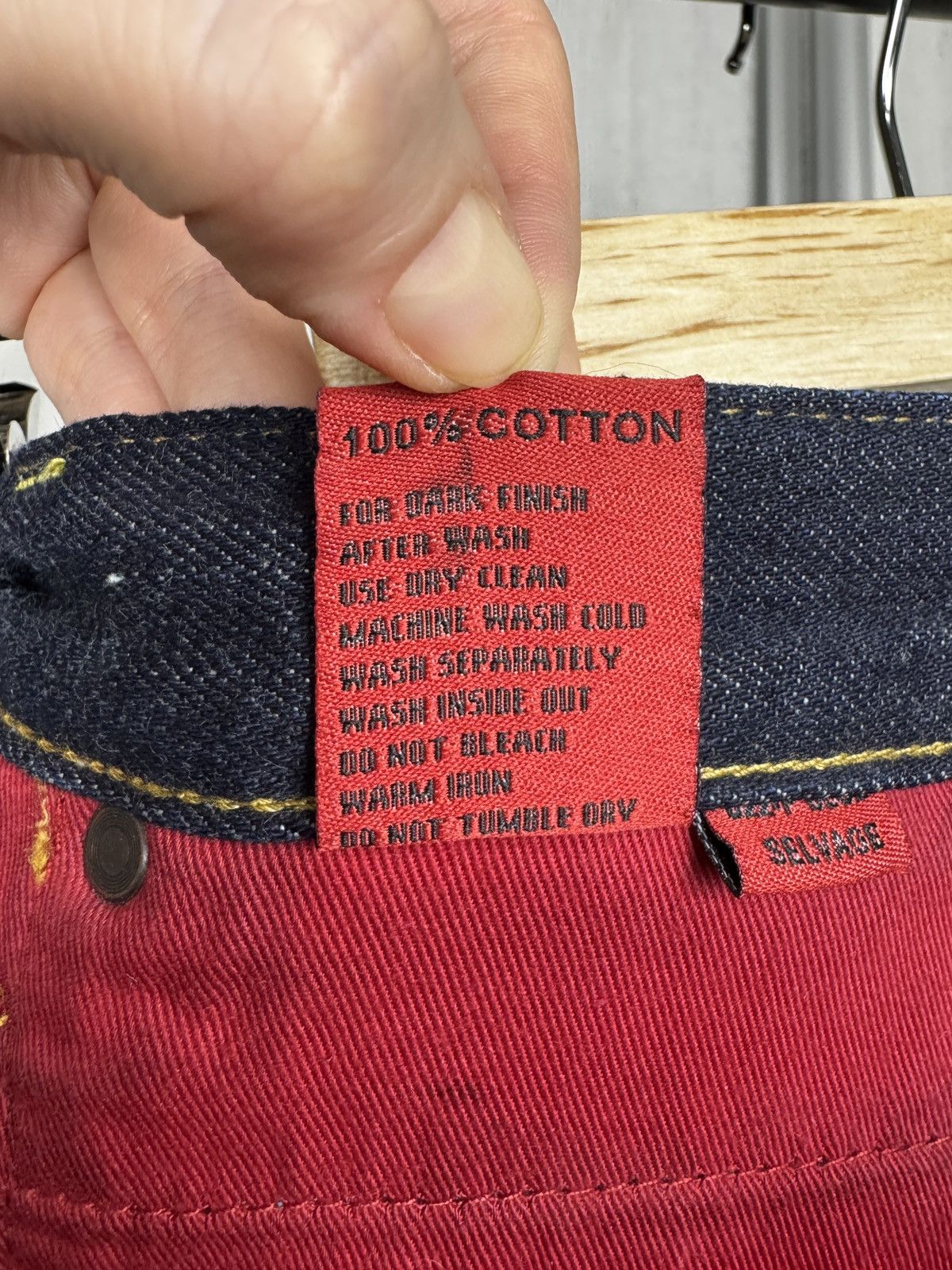 Other Pace Dark Indigo Blue Selvage denim jeans pants size 29 Size US 29 - 14 Thumbnail