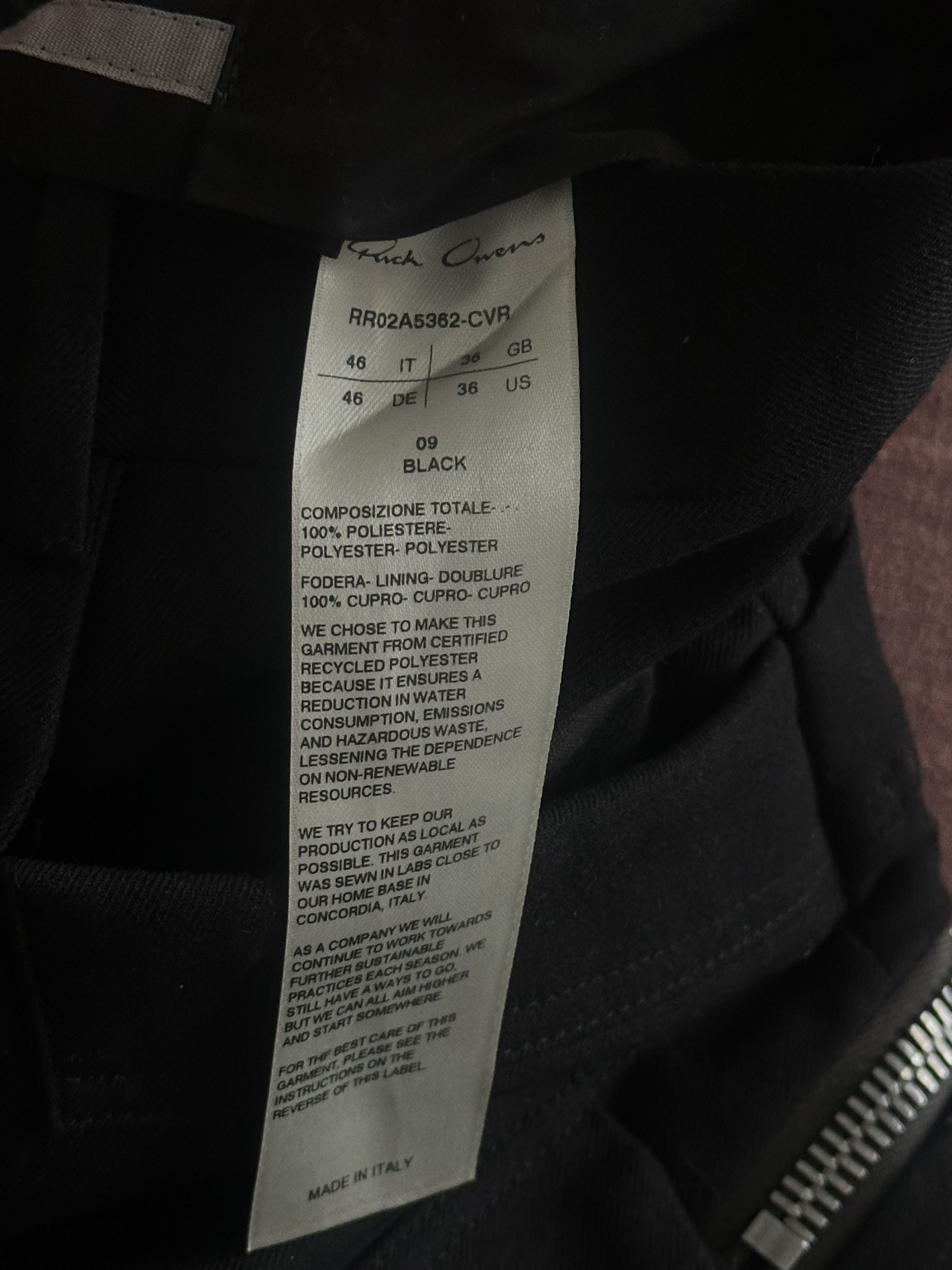 Rick Owens AW21 "GETHSEMANE" Security Astaires Size US 30 / EU 46 - 5 Thumbnail