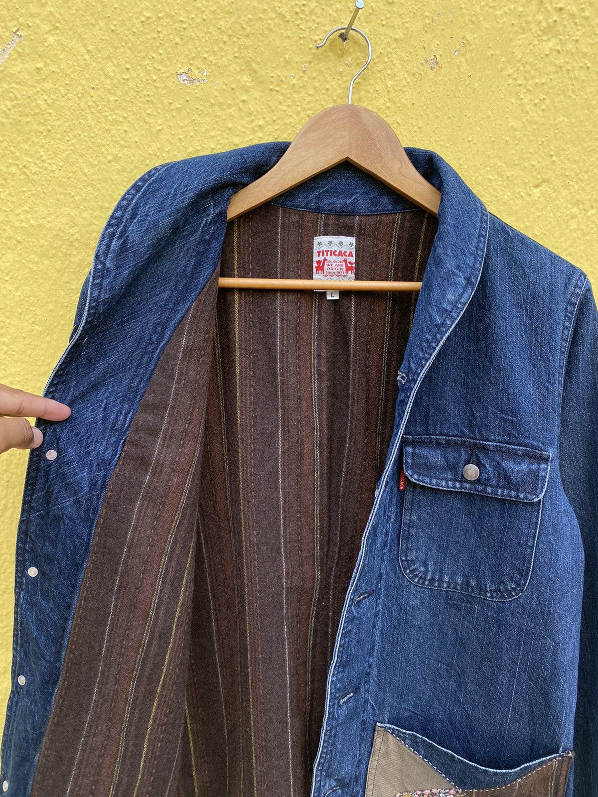 Japanese Brand Vintage titicaca patchwork sashiko boro design jacket Size US L / EU 52-54 / 3 - 17 Thumbnail