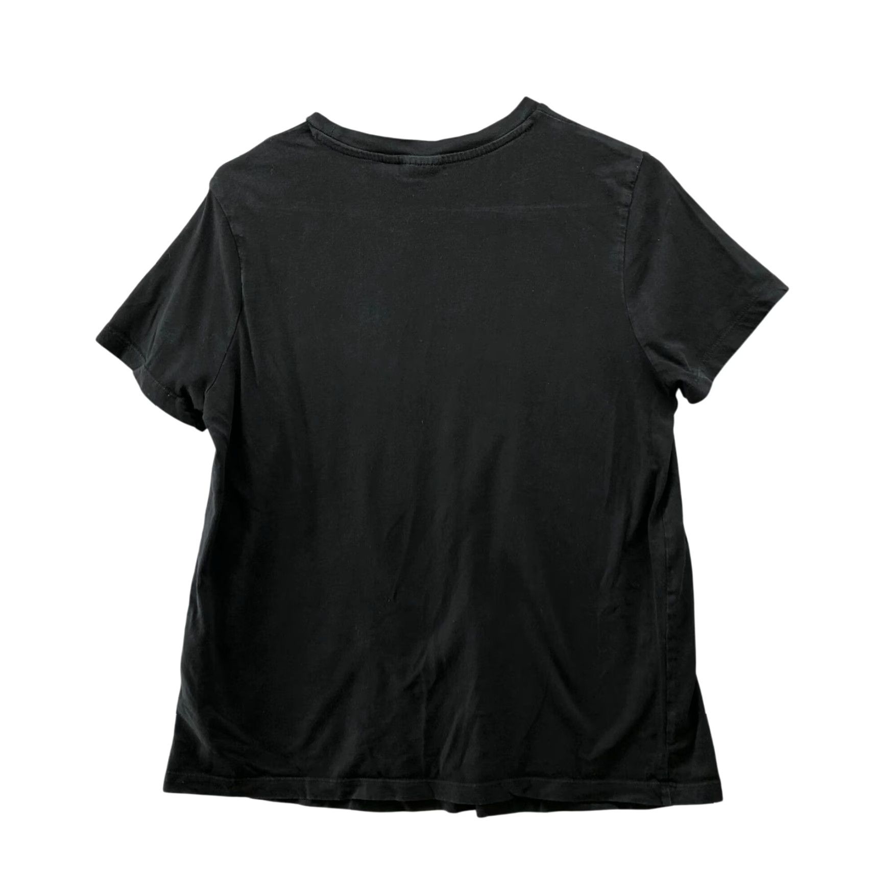 Asos VINTAGE ASOS Women's Black Organic Cotton Crew Neck T-Shirt Short Sleeve Medium Womens Size M / US 6-8 / IT 42-44 - 2 Thumbnail