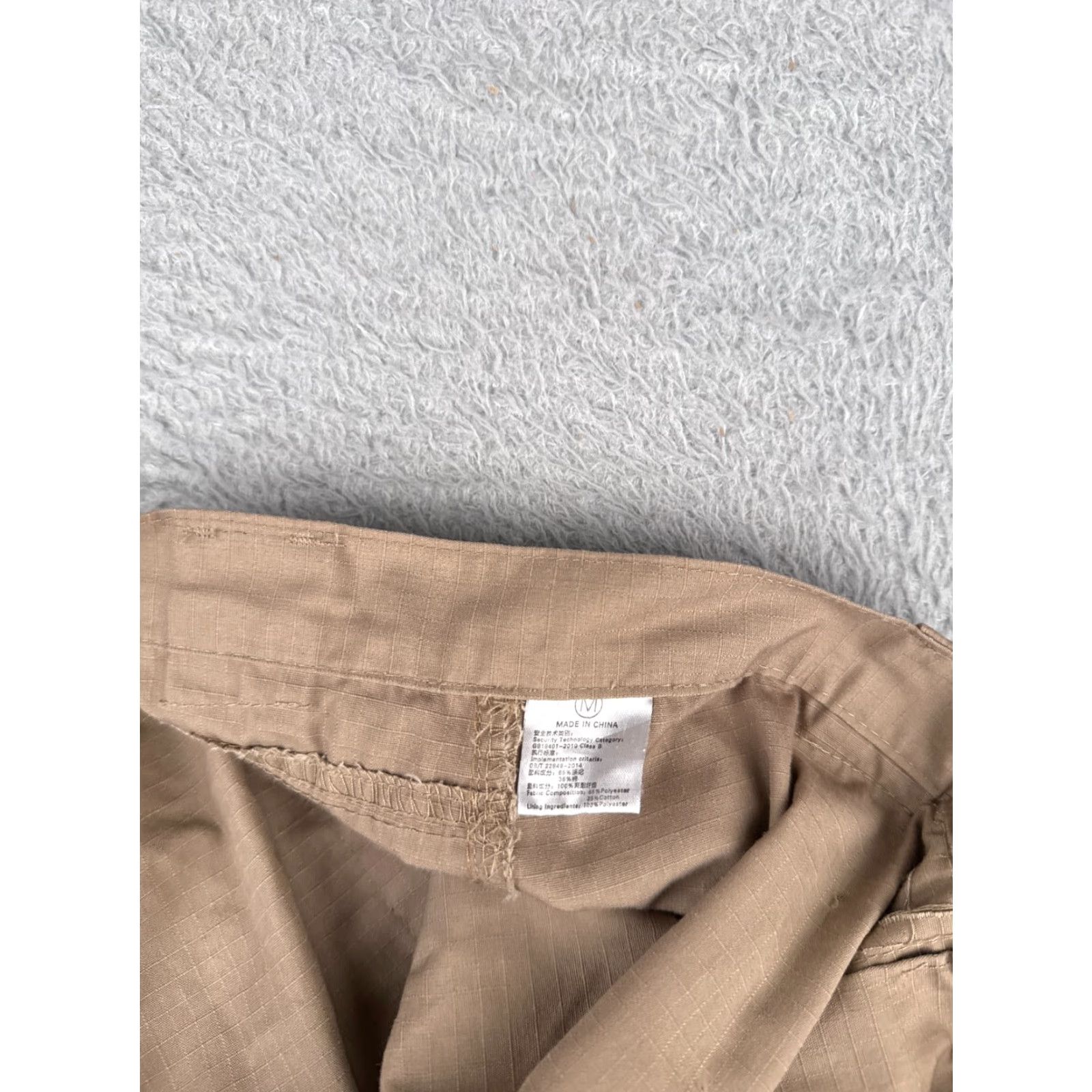Vintage United Uniform Tactical Pants Men 36 Beige Cargo Gusseted Knee Rip-Stop Fabric Polyester Bend Size US 36 / EU 52 - 6 Thumbnail
