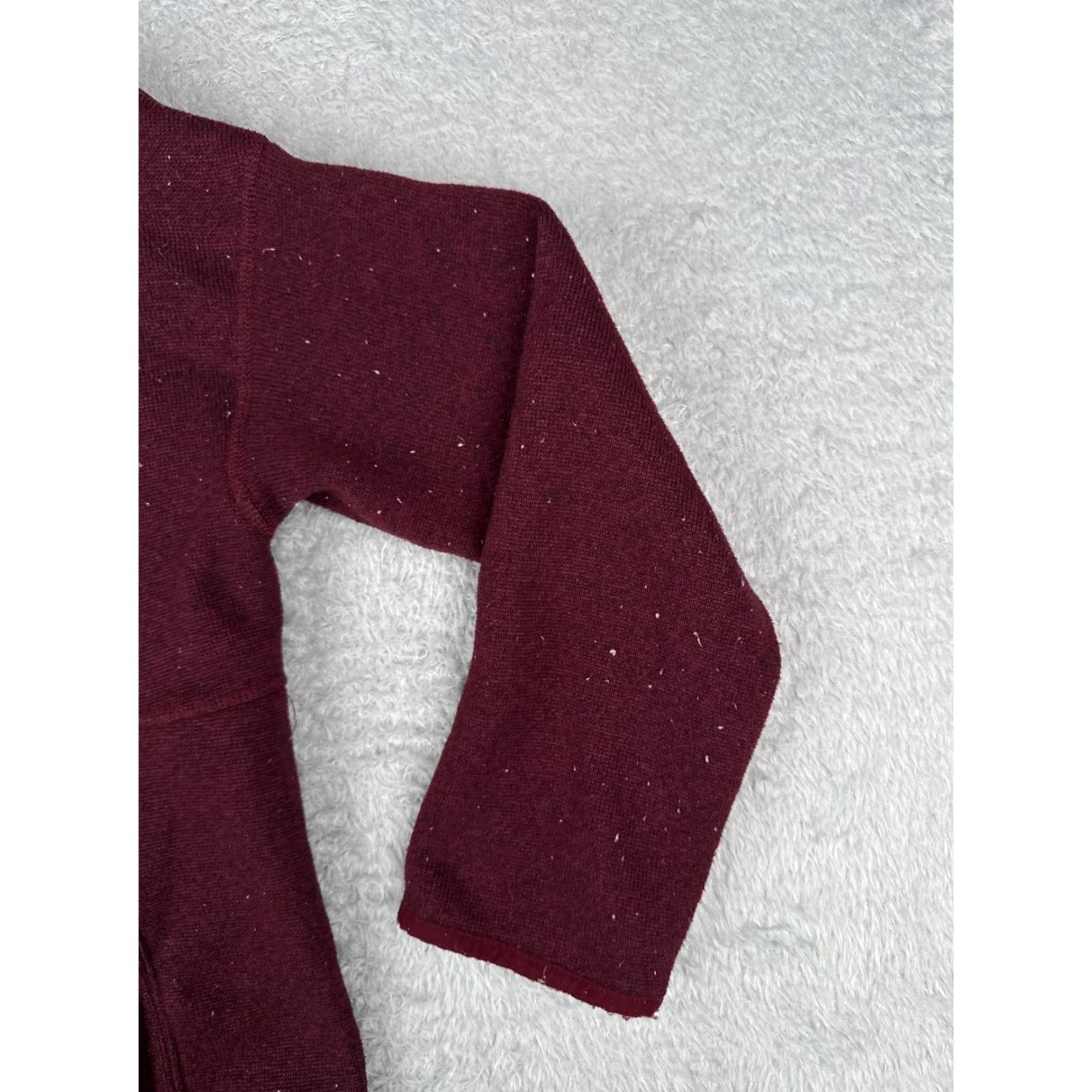The North Face The North Face Sweater Cardigan Womens XS Red Hooded Knit Shell Logo Casual Buttonless Wrap Mock Neck A Size XS / US 0-2 / IT 36-38 - 2 Thumbnail