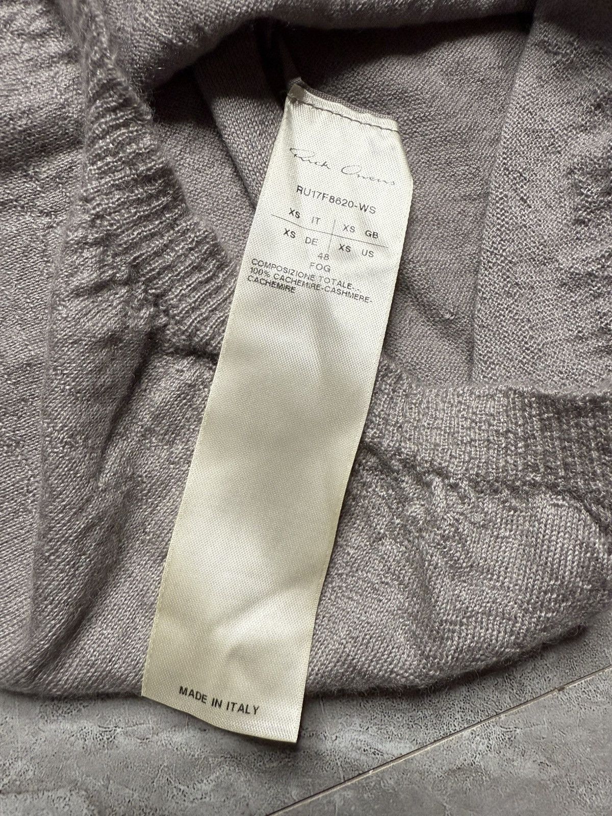 Rick Owens Rick Owens Glitter F/W17 Cashmere Oversized Sweater Textured Size US XS / EU 42 / 0 - 12 Thumbnail