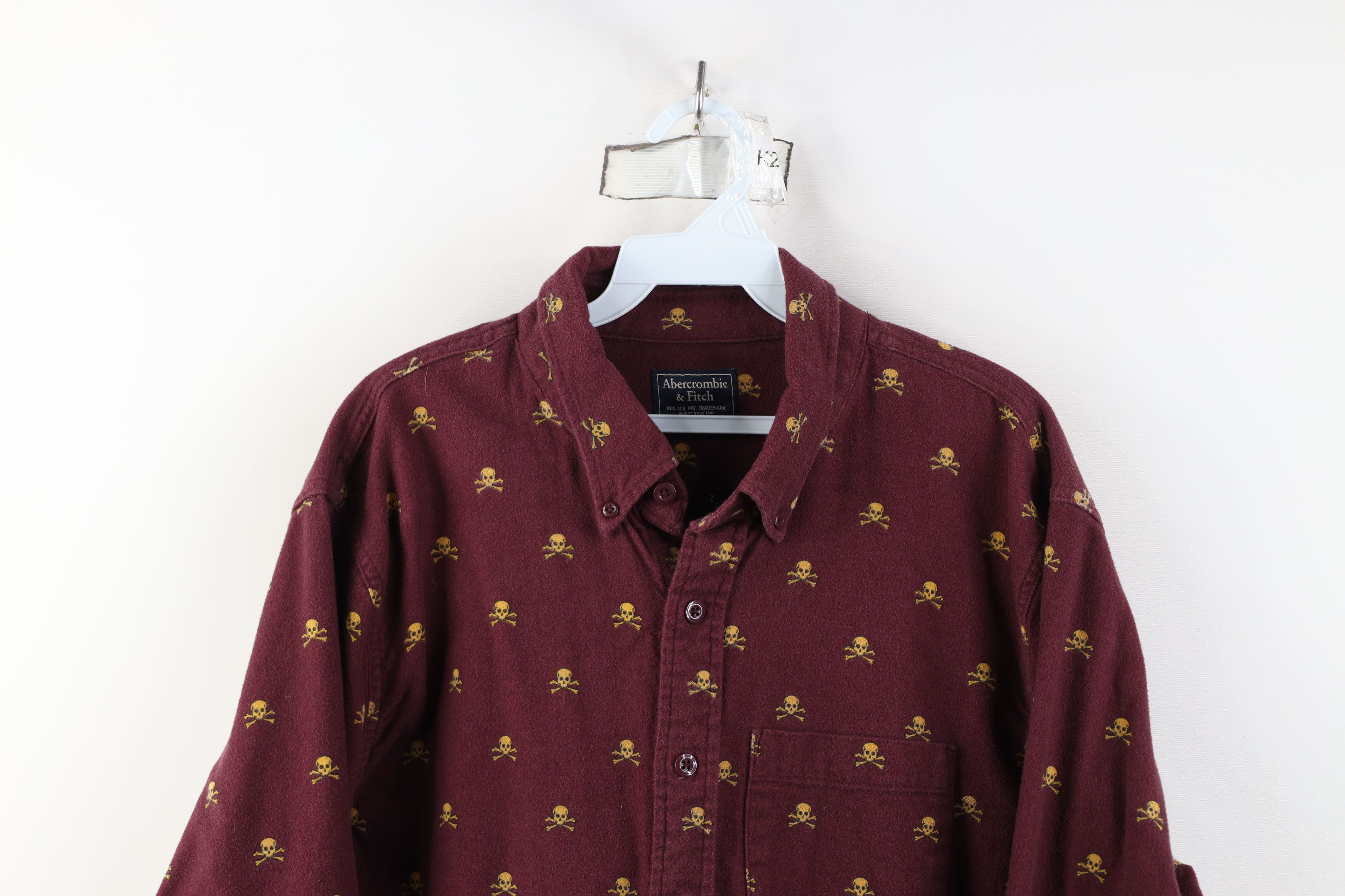 Abercrombie & Fitch Vintage Y2K Abercrombie & Fitch Chamois Cloth Button Shirt Size US XL / EU 56 / 4 - 2 Thumbnail