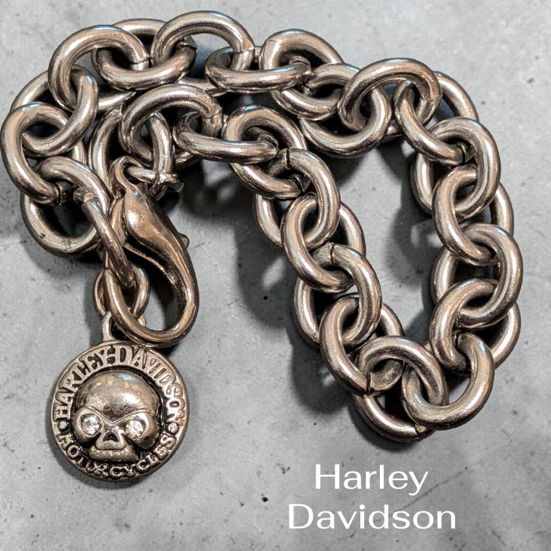 Harley Davidson HARLEY DAVIDSON 3 Chain Barbed Wire & Willie G Wallet Chain Size ONE SIZE - 3 Thumbnail